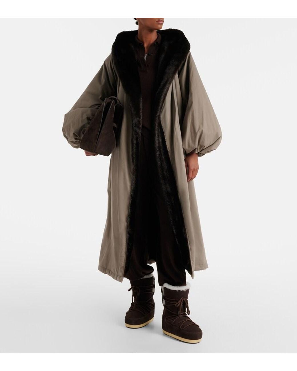 Moon Boot Black Evx Shearling-Lined Suede Snow Boots