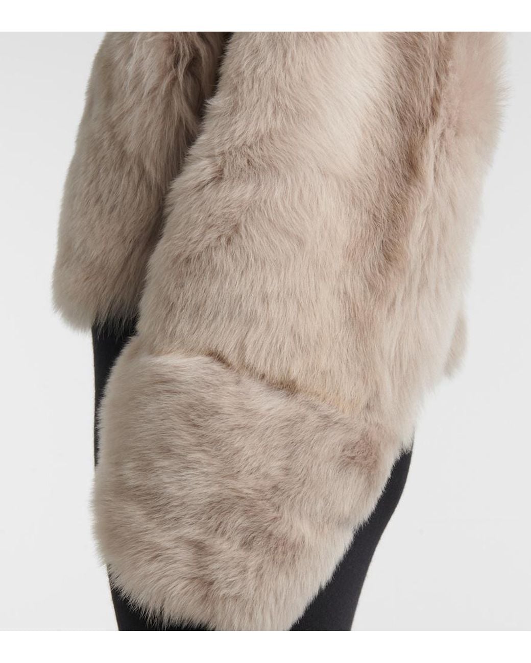 Nour Hammour Natural Dianne Shearling Jacket