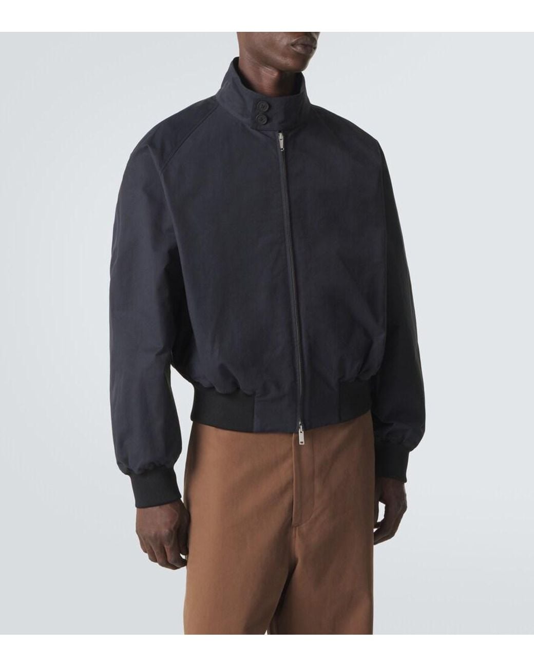 Studio Nicholson Blue Over Cotton-Blend Bomber Jacket for men