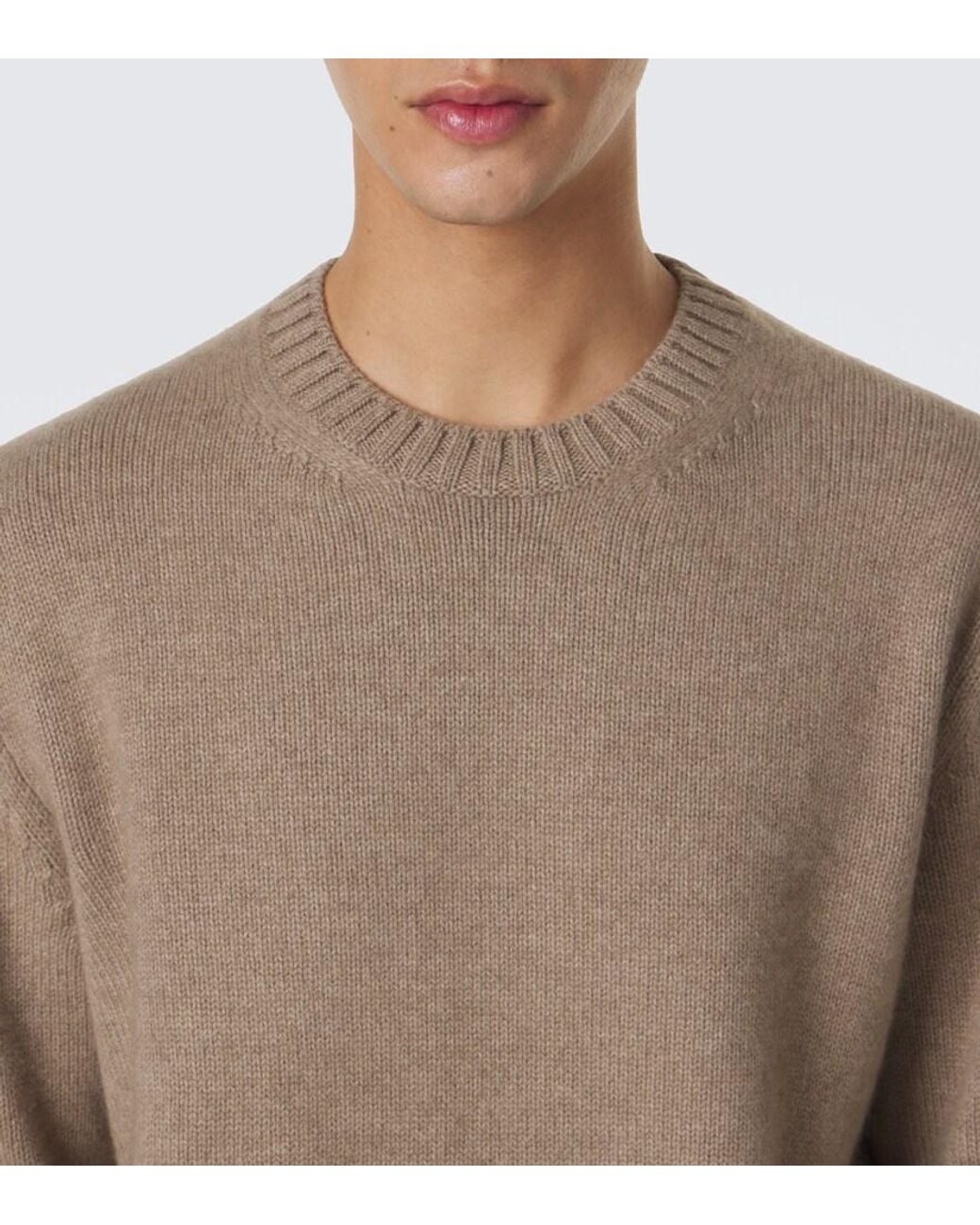 Saman Amel Brown Elio Cashmere Sweater for men