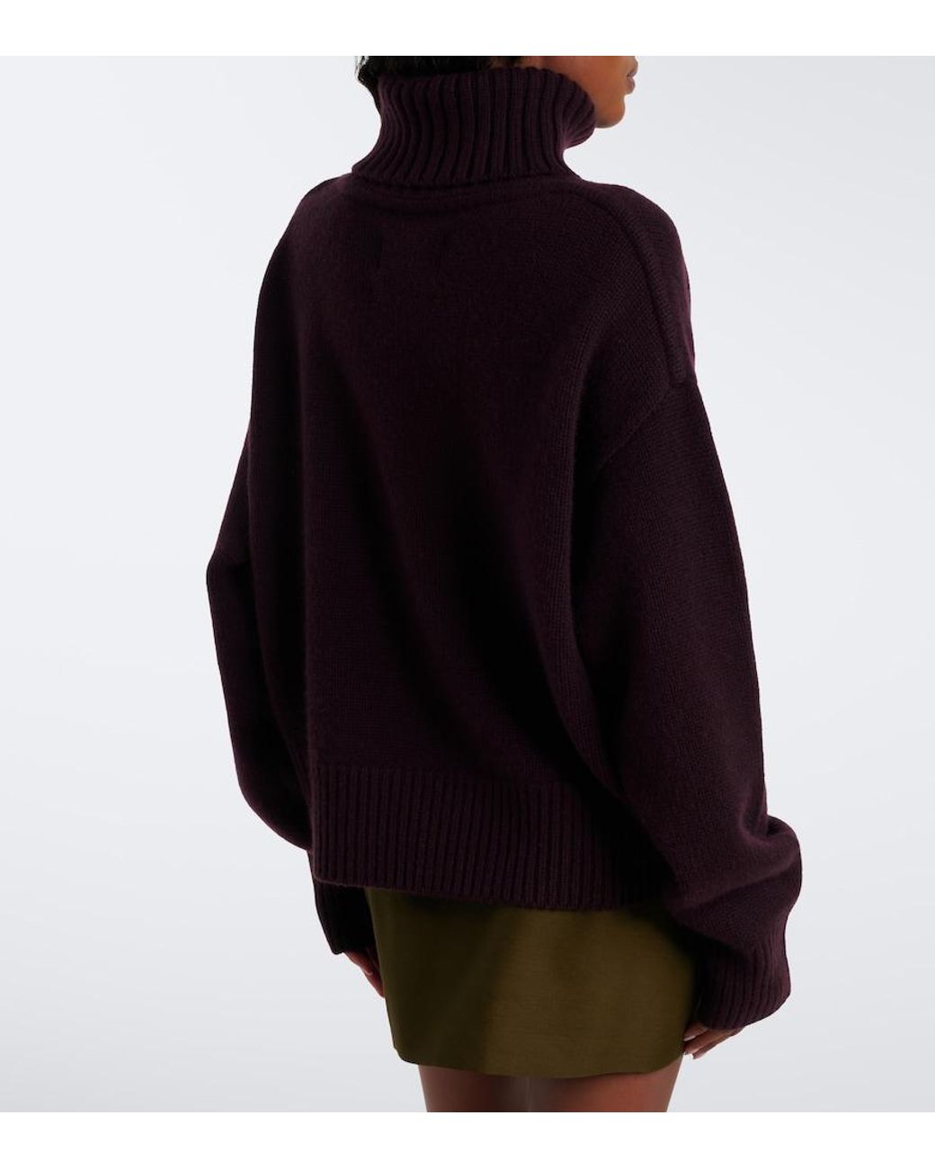 Extreme Cashmere Purple N°434 Crop Xtra Cashmere Sweater