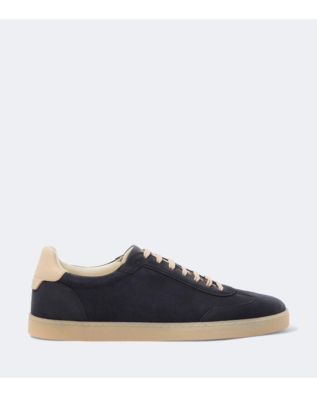 Brunello Cucinelli Blue Suede Sneakers for men