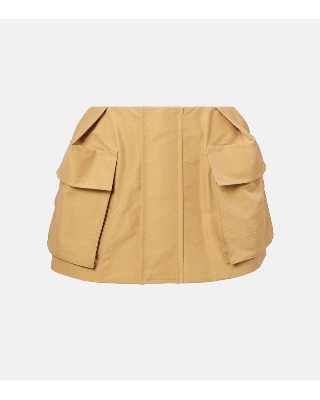 Sacai Natural Cotton-Blend Shorts
