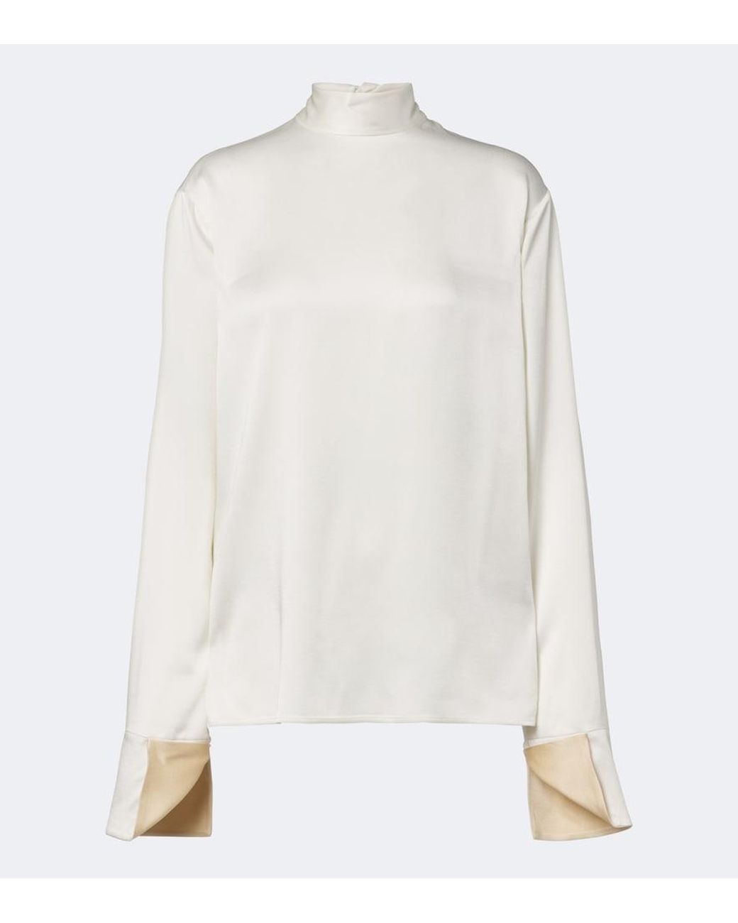 Stella McCartney White Satin Top