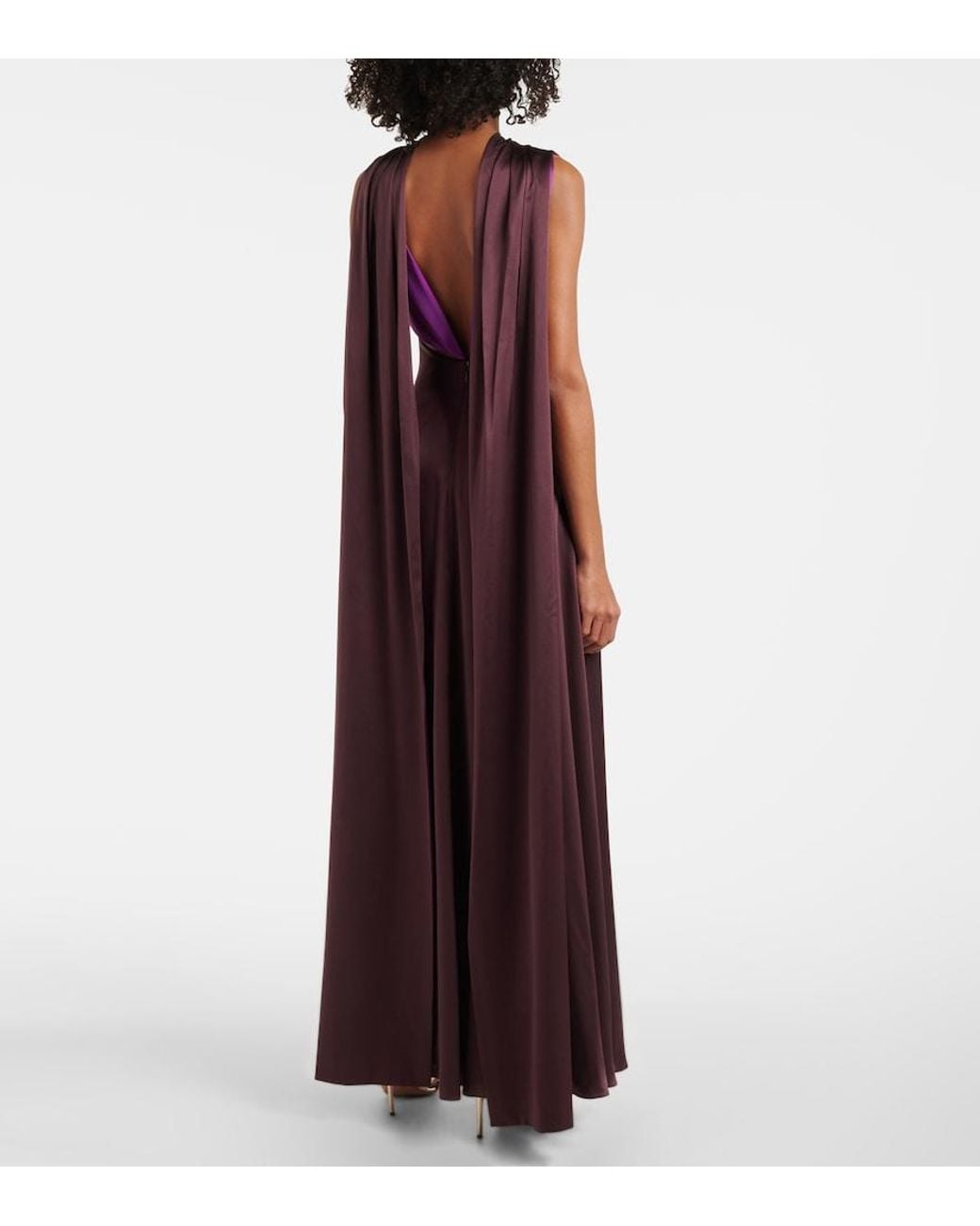 Roksanda Purple Amanita Silk Cocktail Dress