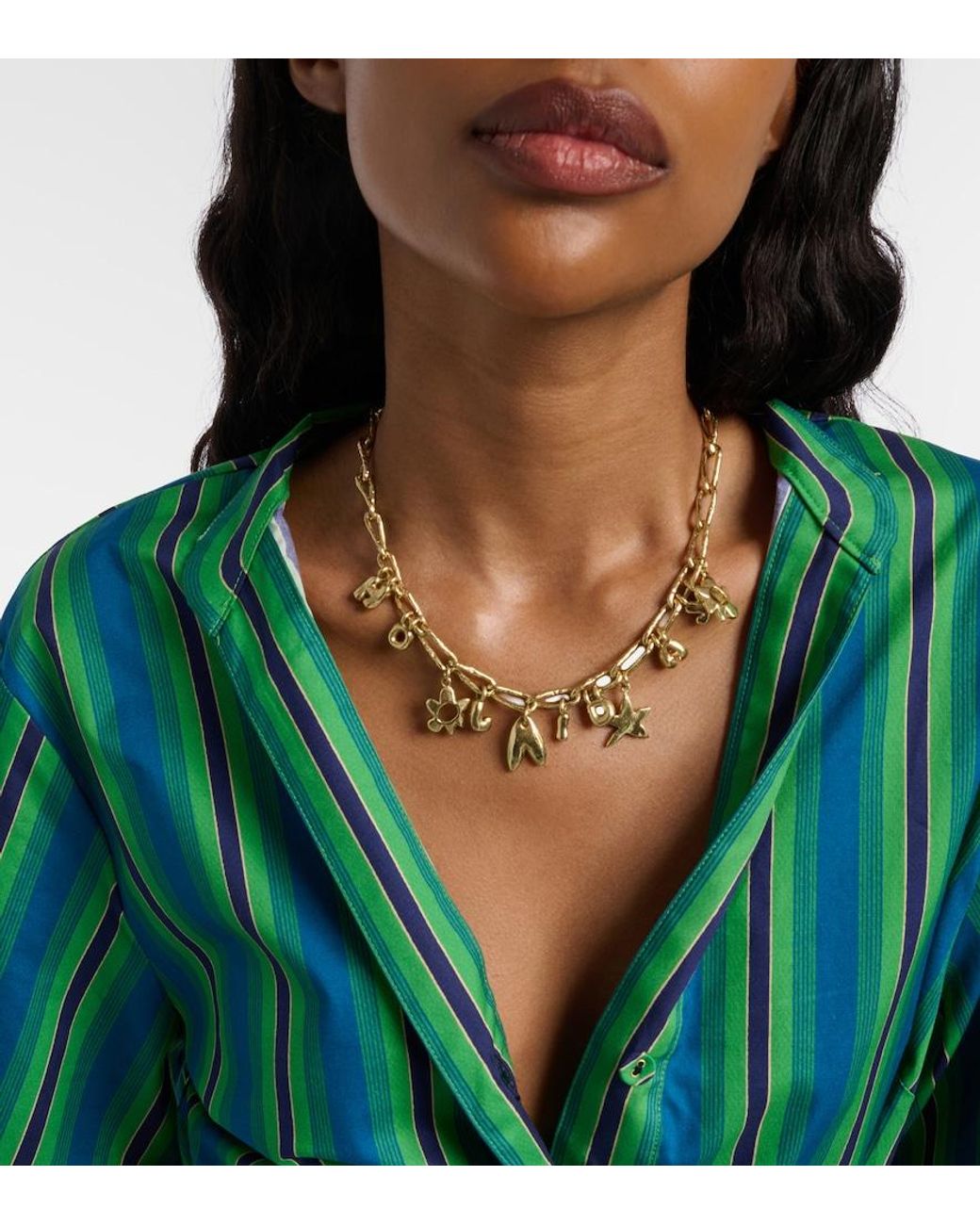 ALÉMAIS Metallic Calypso Charm Necklace