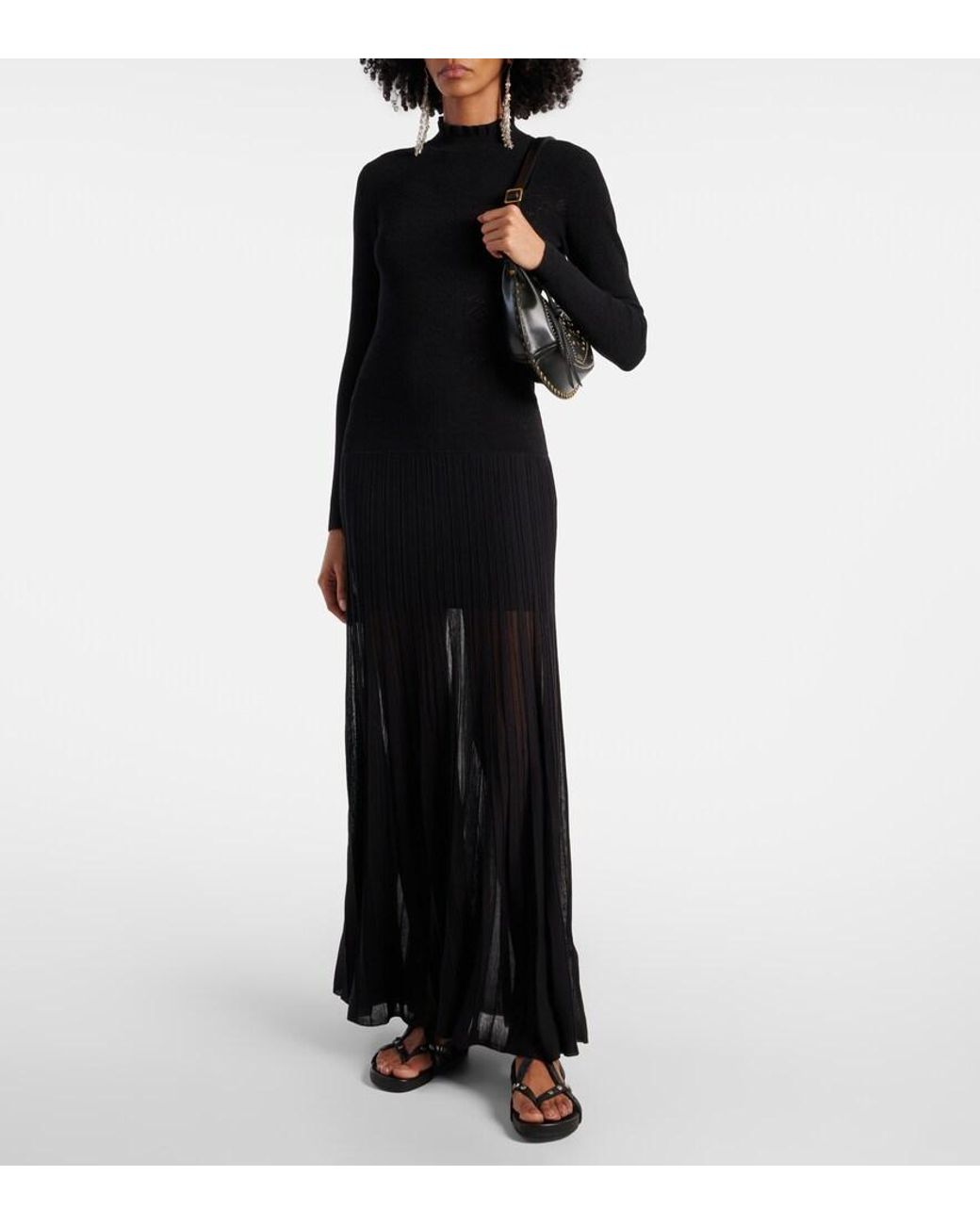 Isabel Marant Black Silya Studded Leather Sandals