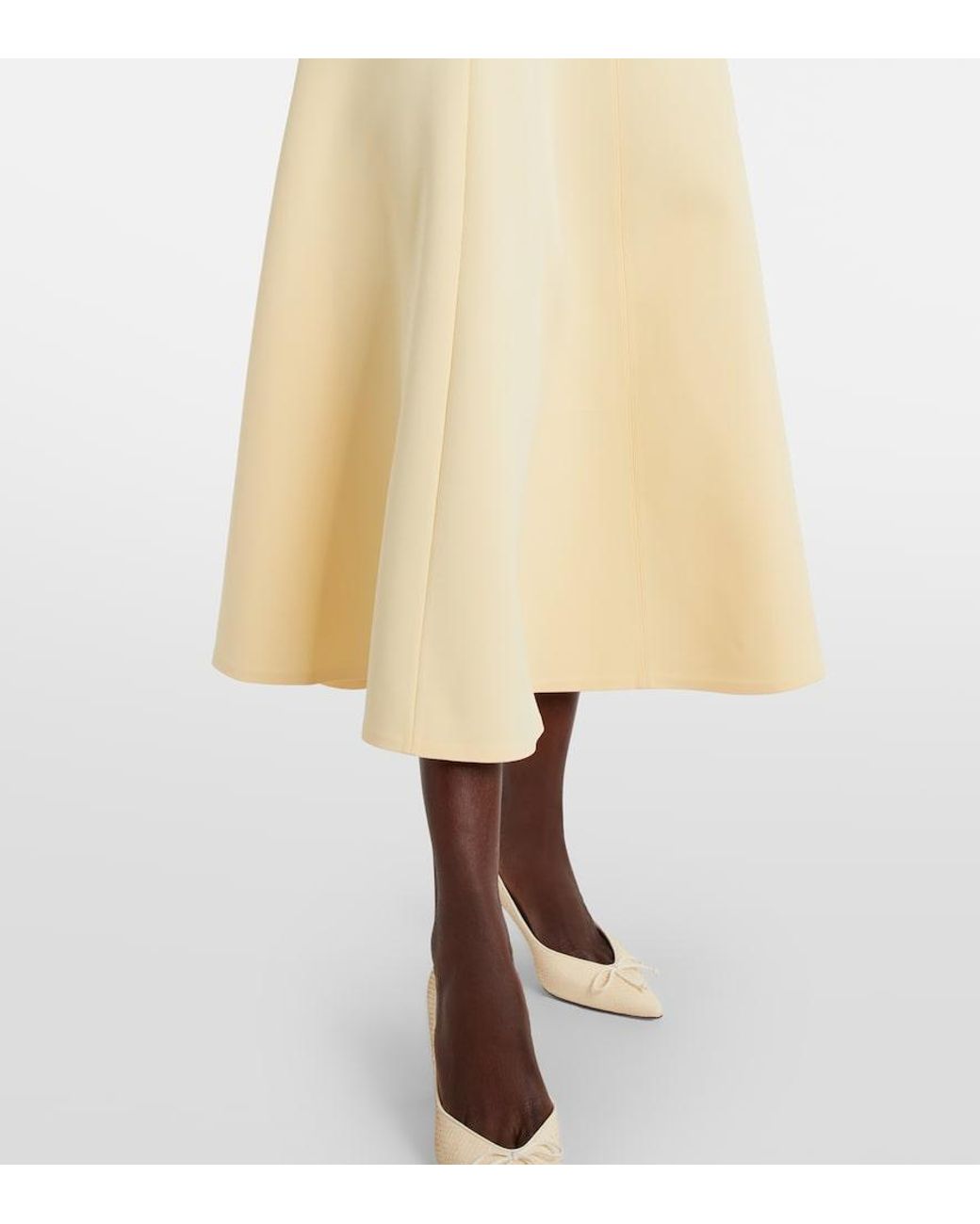 Jacquemus Metallic Triangle Midi Dress