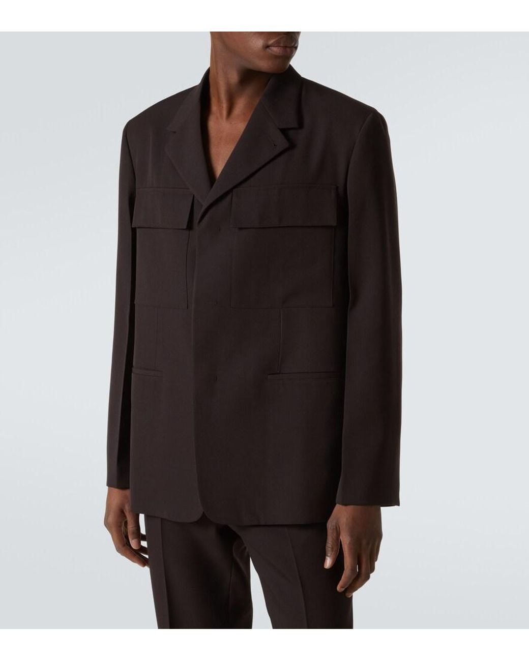Jil Sander Black Wool Jacket for men
