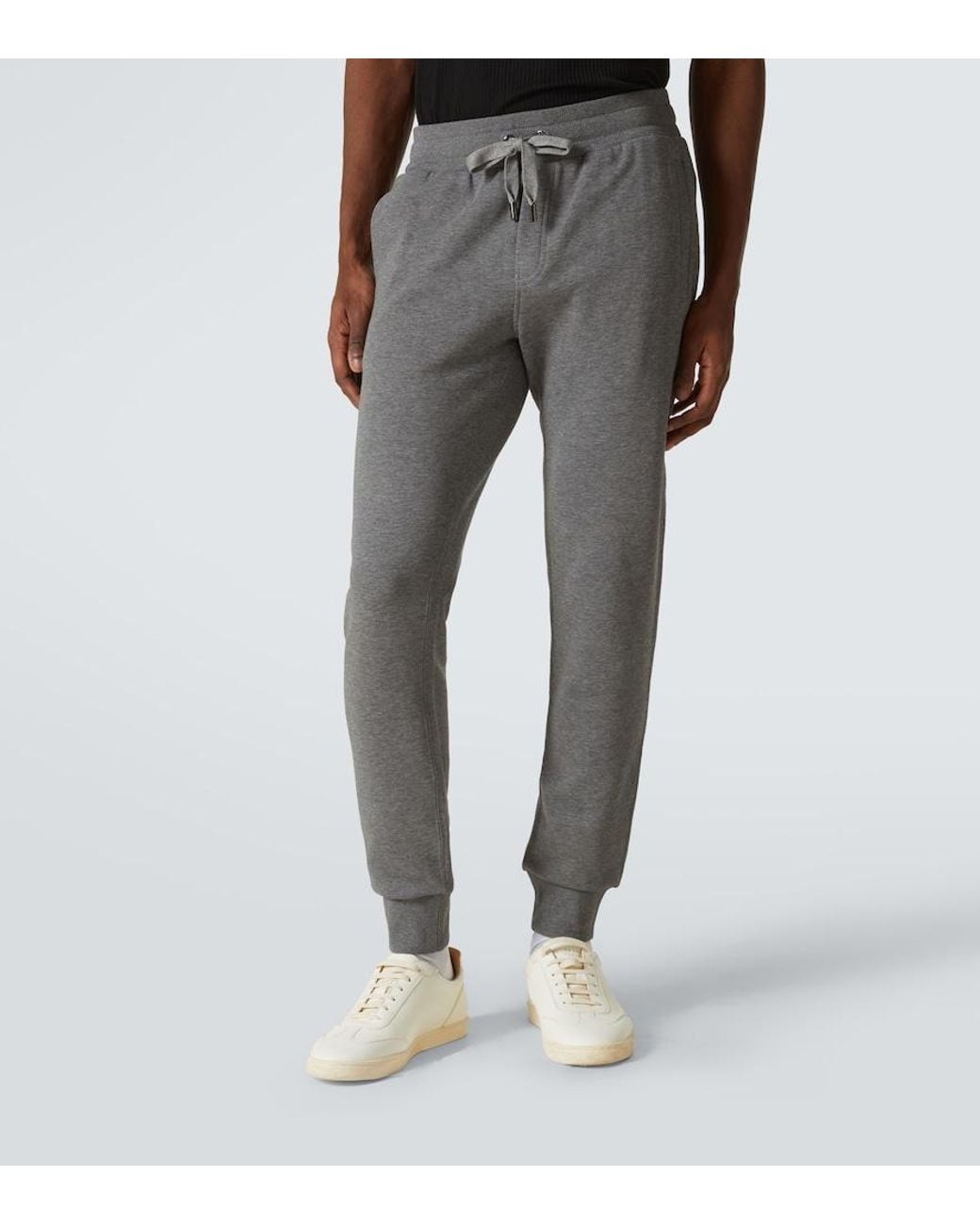 Dolce & Gabbana Jogginghose Aus Baumwoll-Jersey in Gray für Herren