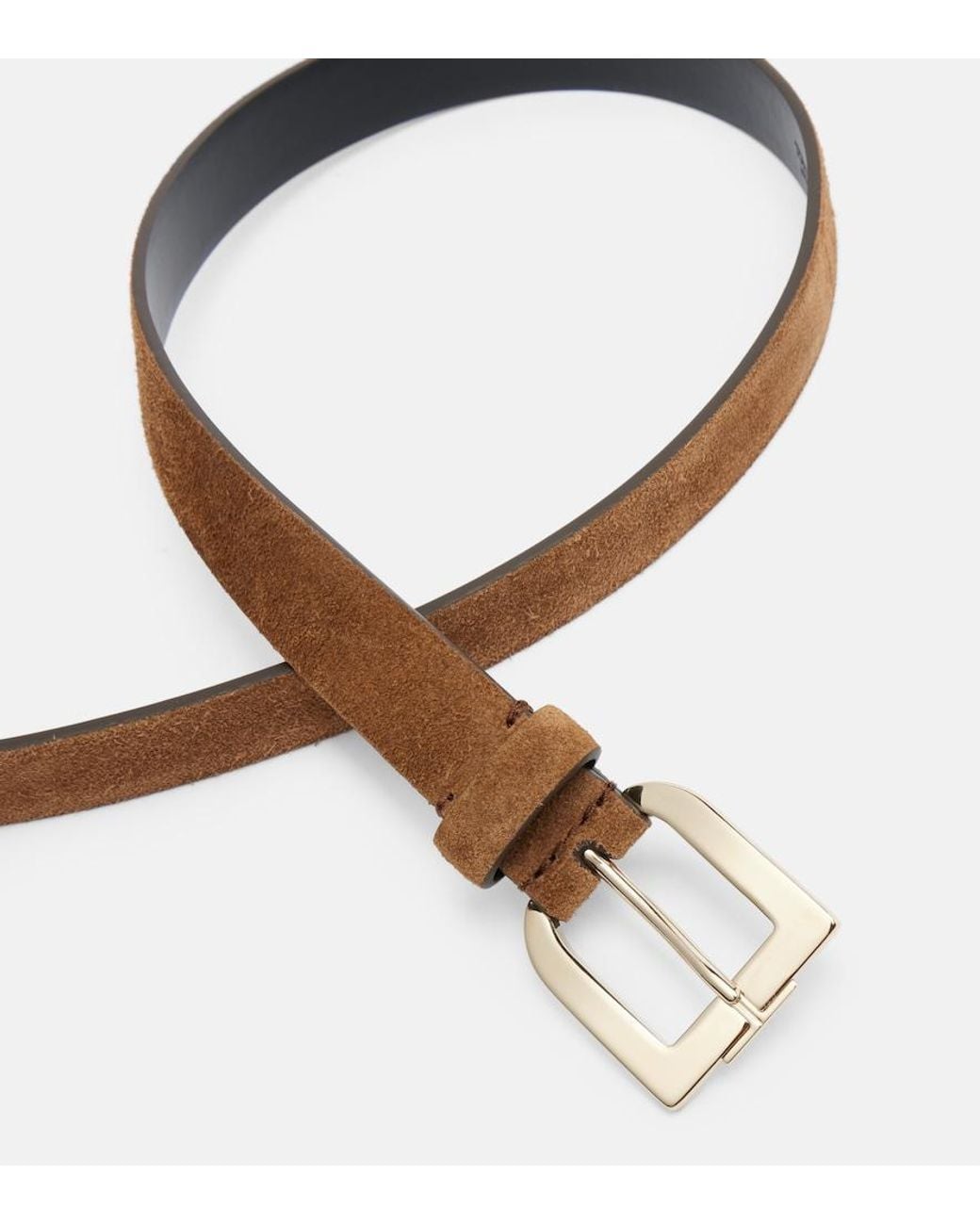 Tom Ford Brown Suede Belt