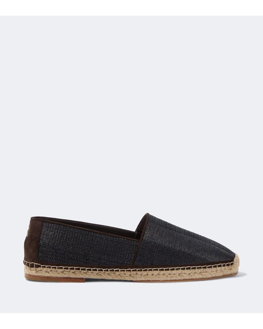 Brunello Cucinelli Black Suede-Trimmed Espadrilles for men