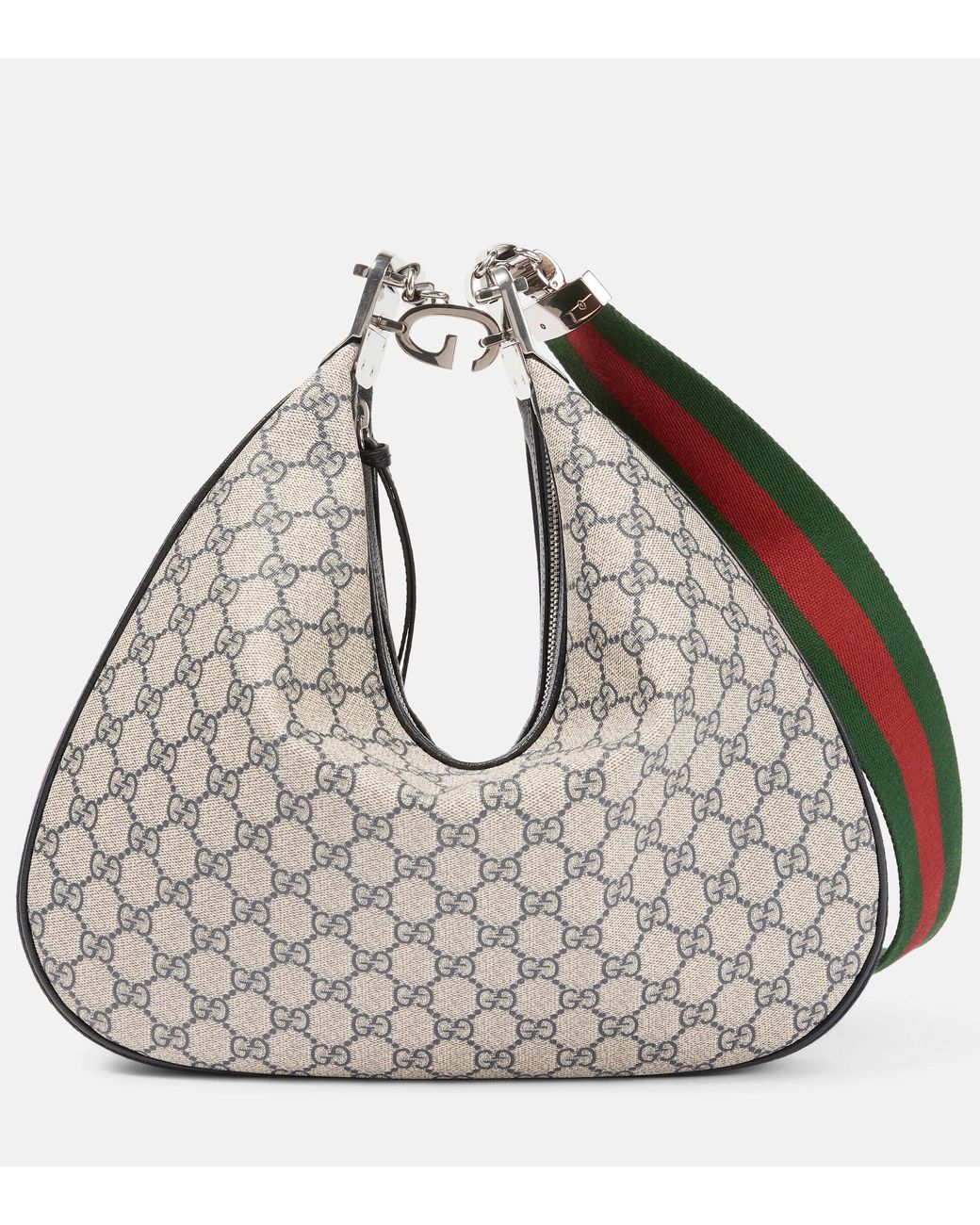 Gucci Attache Large Shoulder Bag in Gray | Lyst