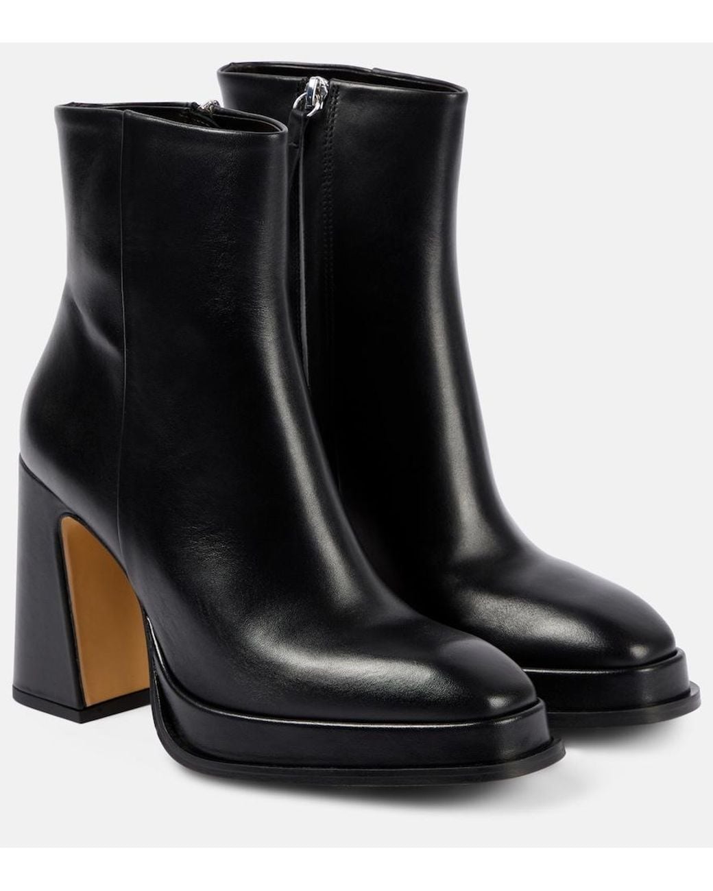 Souliers Martinez Black Nova Chueca Leather Ankle Boots