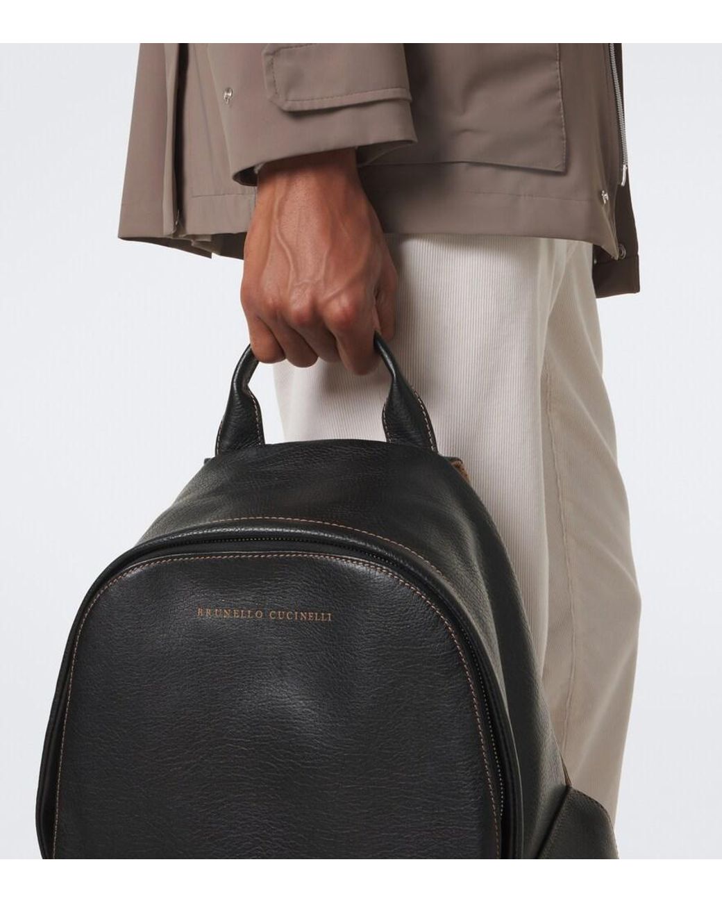 Zaino di Brunello Cucinelli in Black da Uomo
