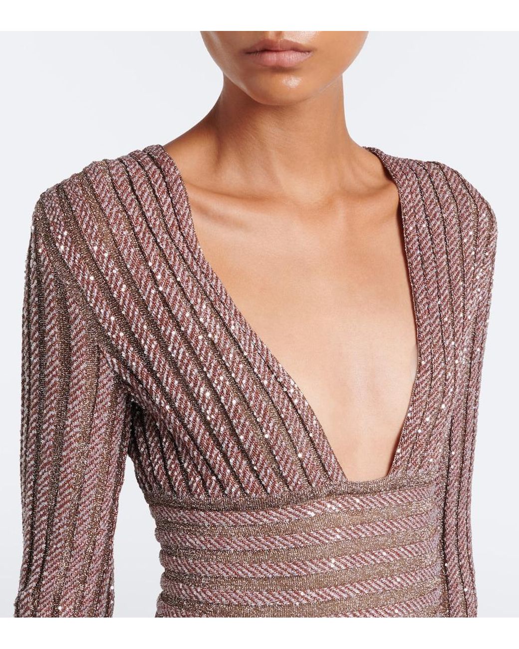 Missoni Brown Sequined Gown