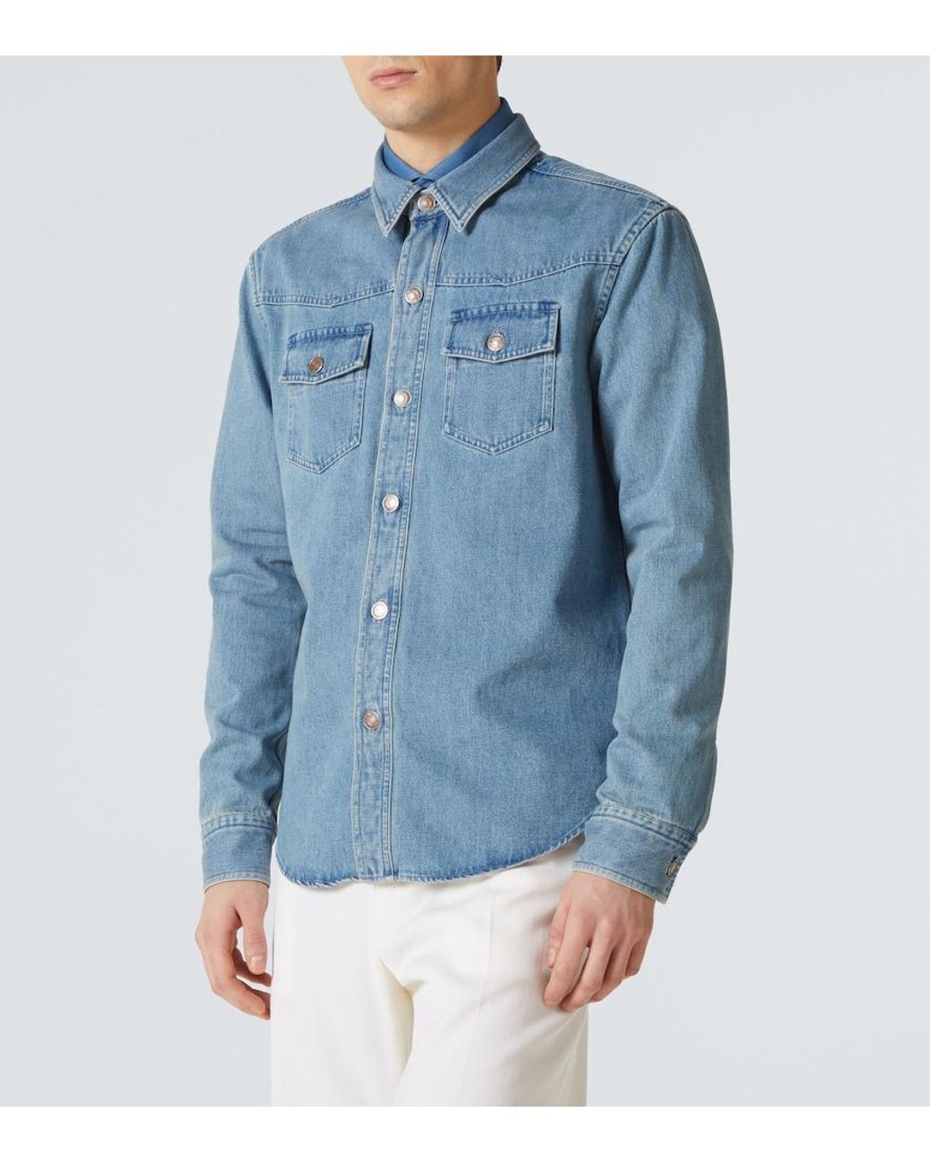 Tom Ford Blue Denim Shirt for men