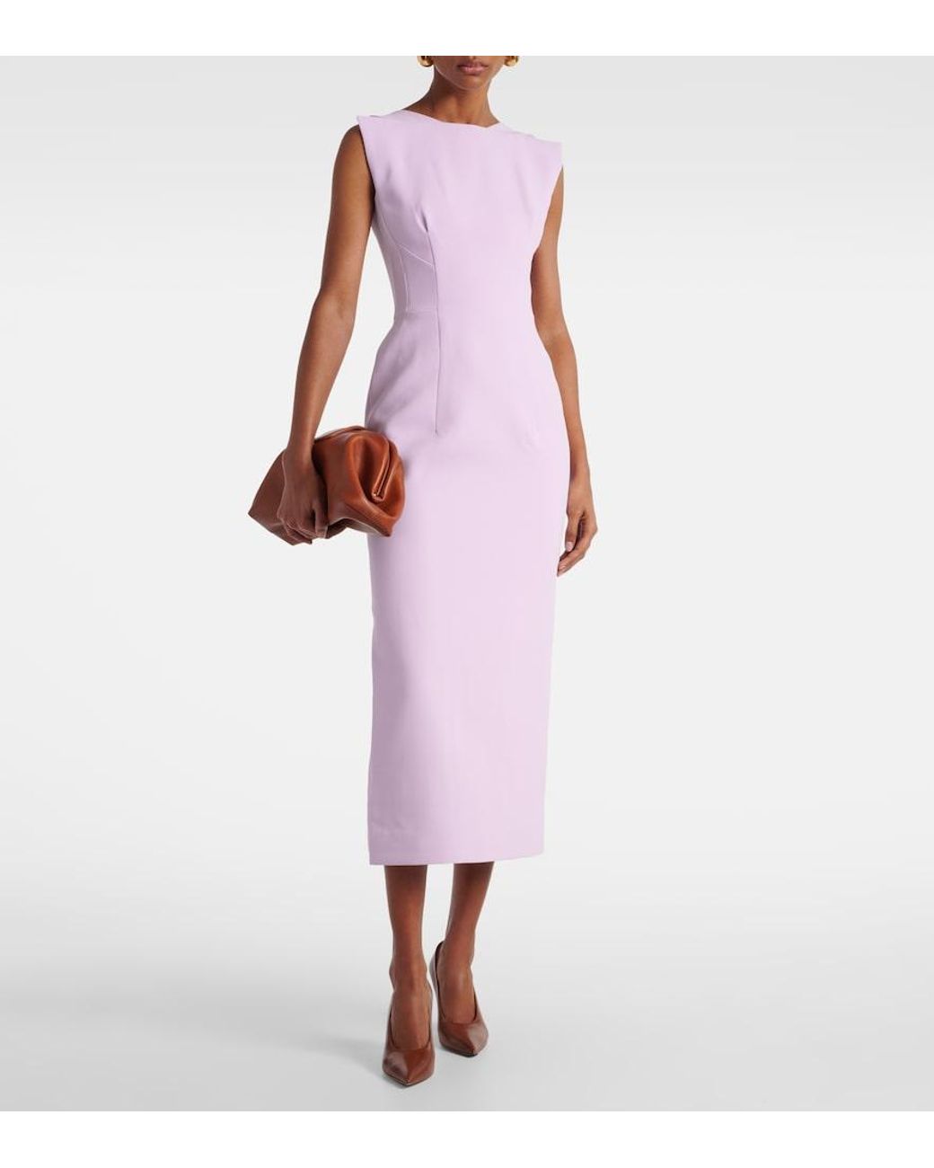 Abito Midi Singular di Maticevski in Pink