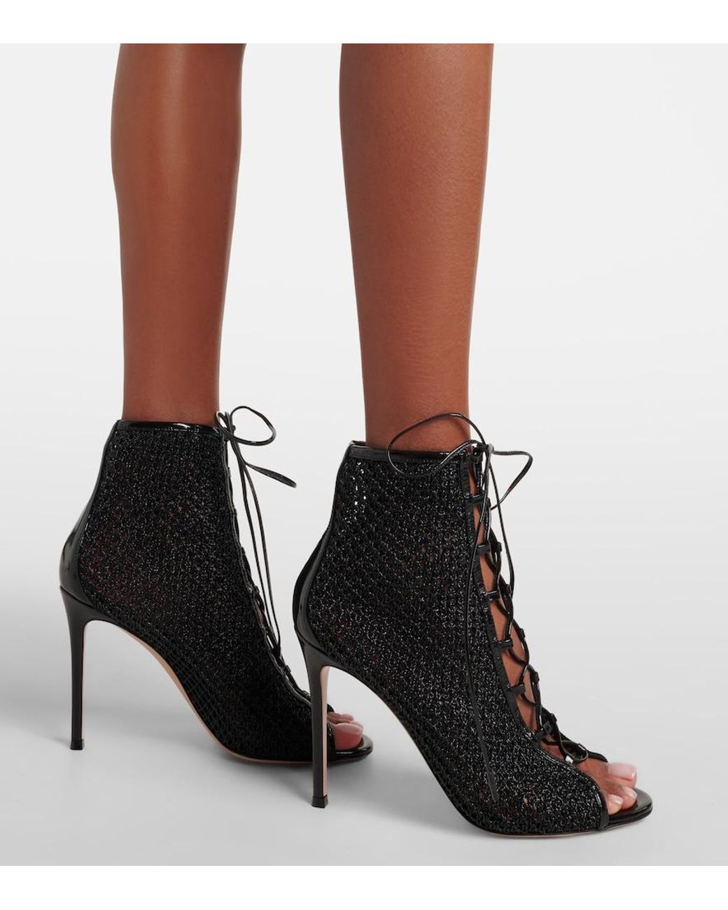 Gianvito Rossi Black 105 Leather Pumps
