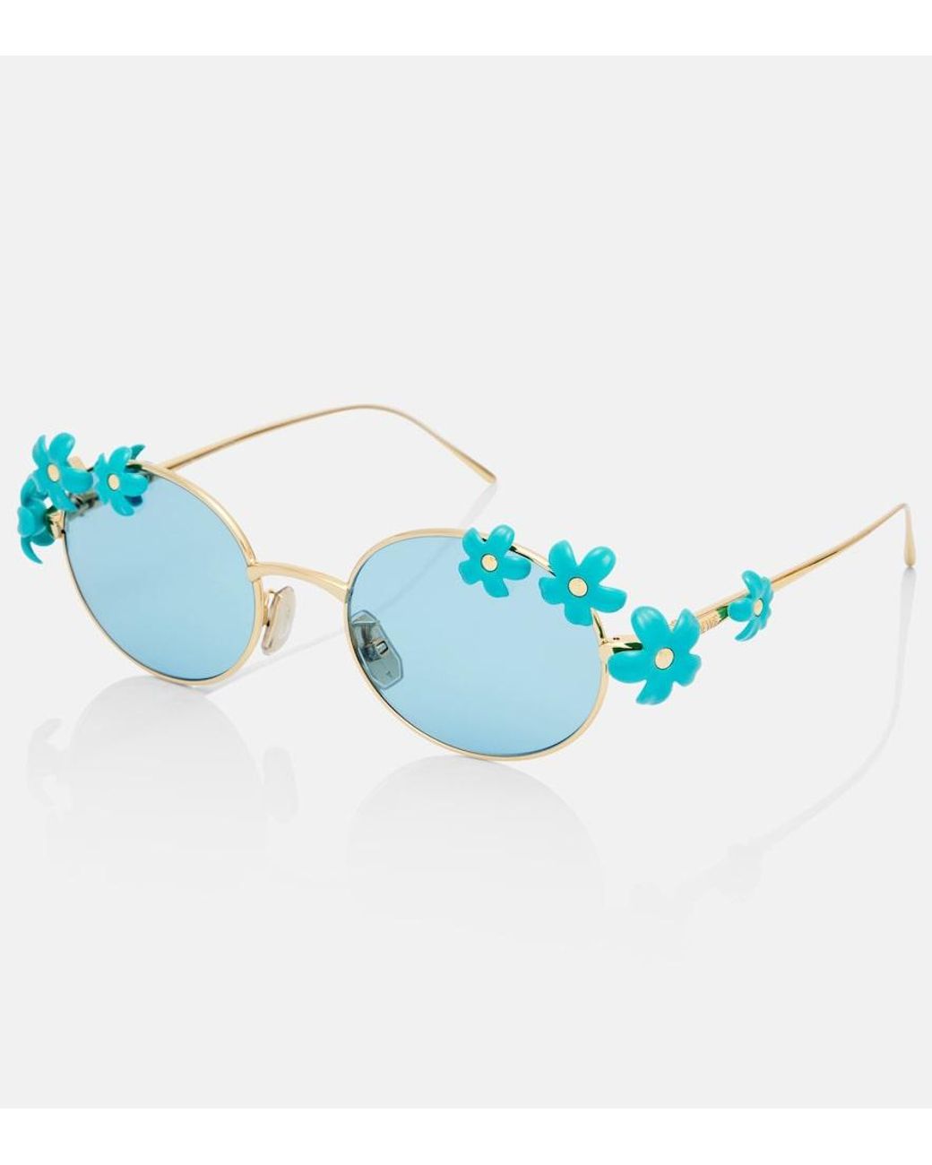 Loewe Blue Paula's Ibiza Daisy Field Round Sunglasses