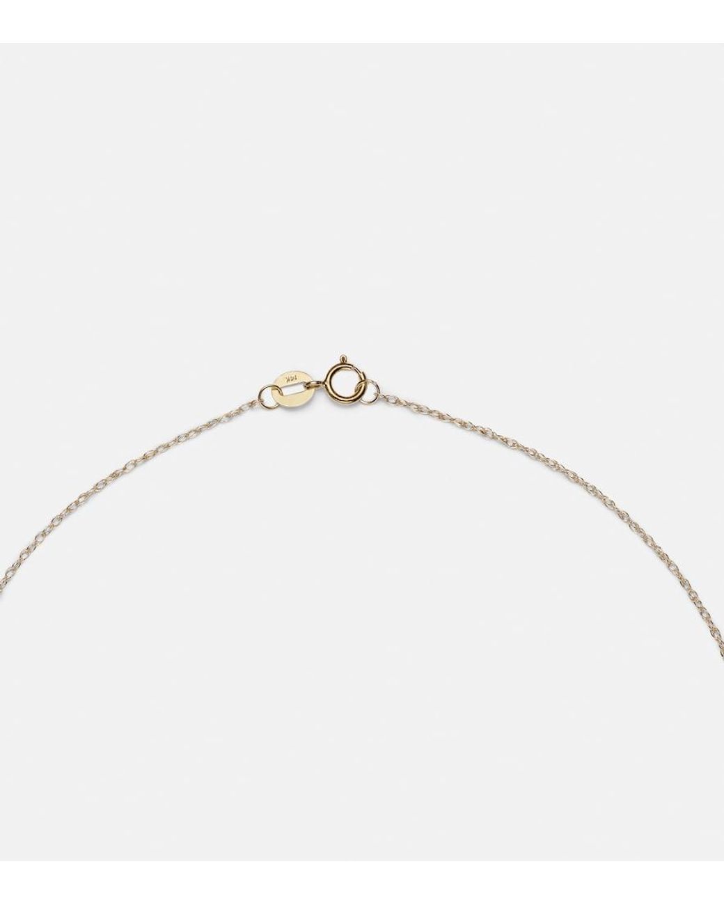 STONE AND STRAND Metallic Tiny Emerald Goddess 14Kt Choker With Emeralds And Diamonds