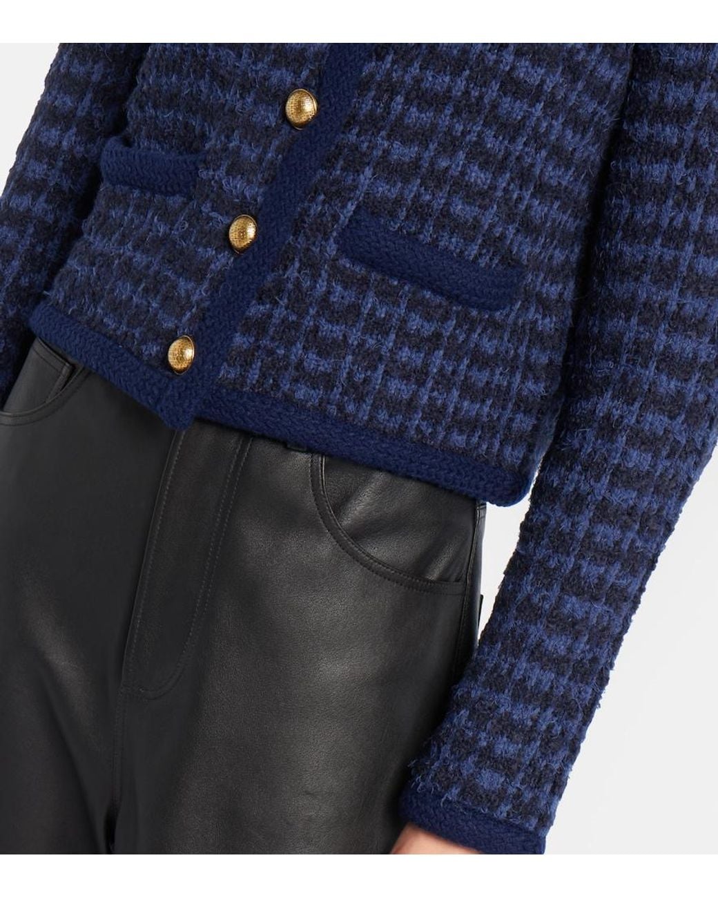 Altuzarra Blue Conroy Tweed Jacket