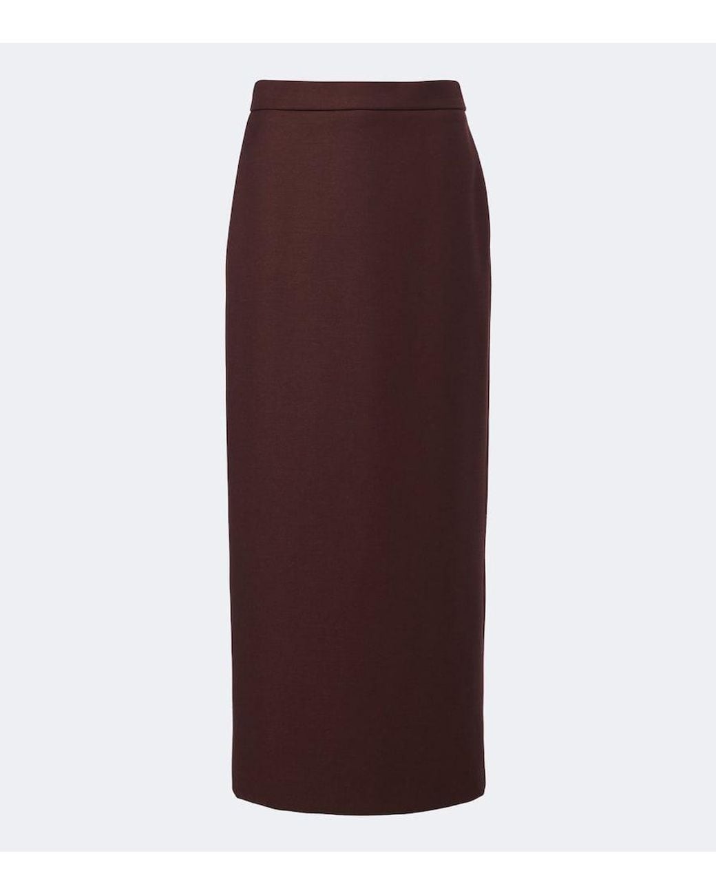 Max Mara Purple Virgin Wool Maxi Skirt