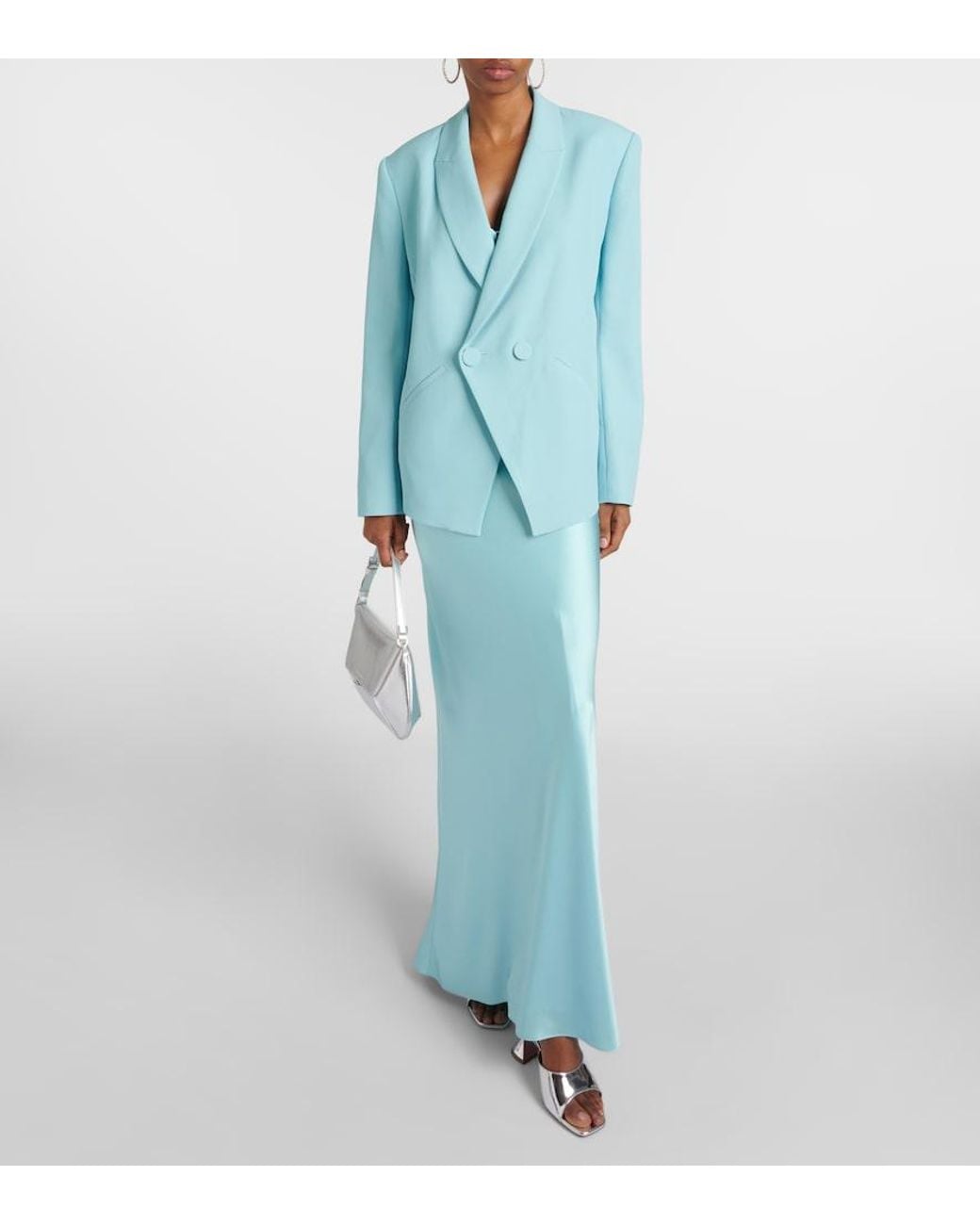 The Sei Blue Crepe Blazer