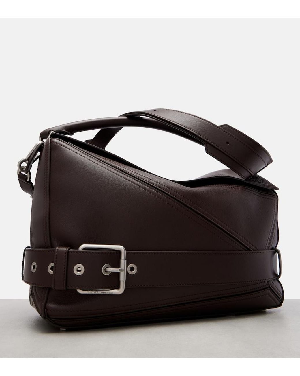 Loewe Black Puzzle Biker Large Leather Top-Handle Bag