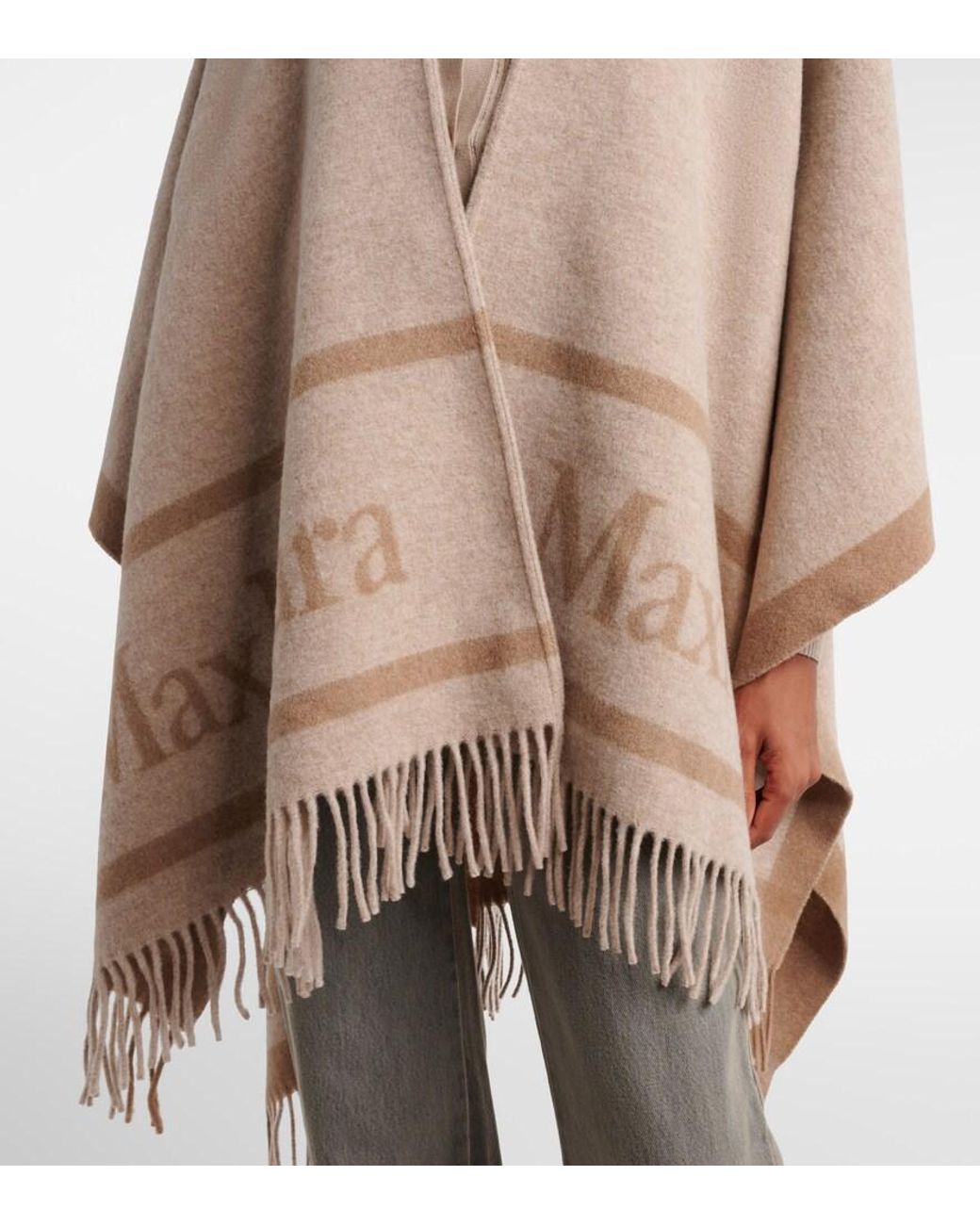 Max Mara Purple Schal Aus Wolle