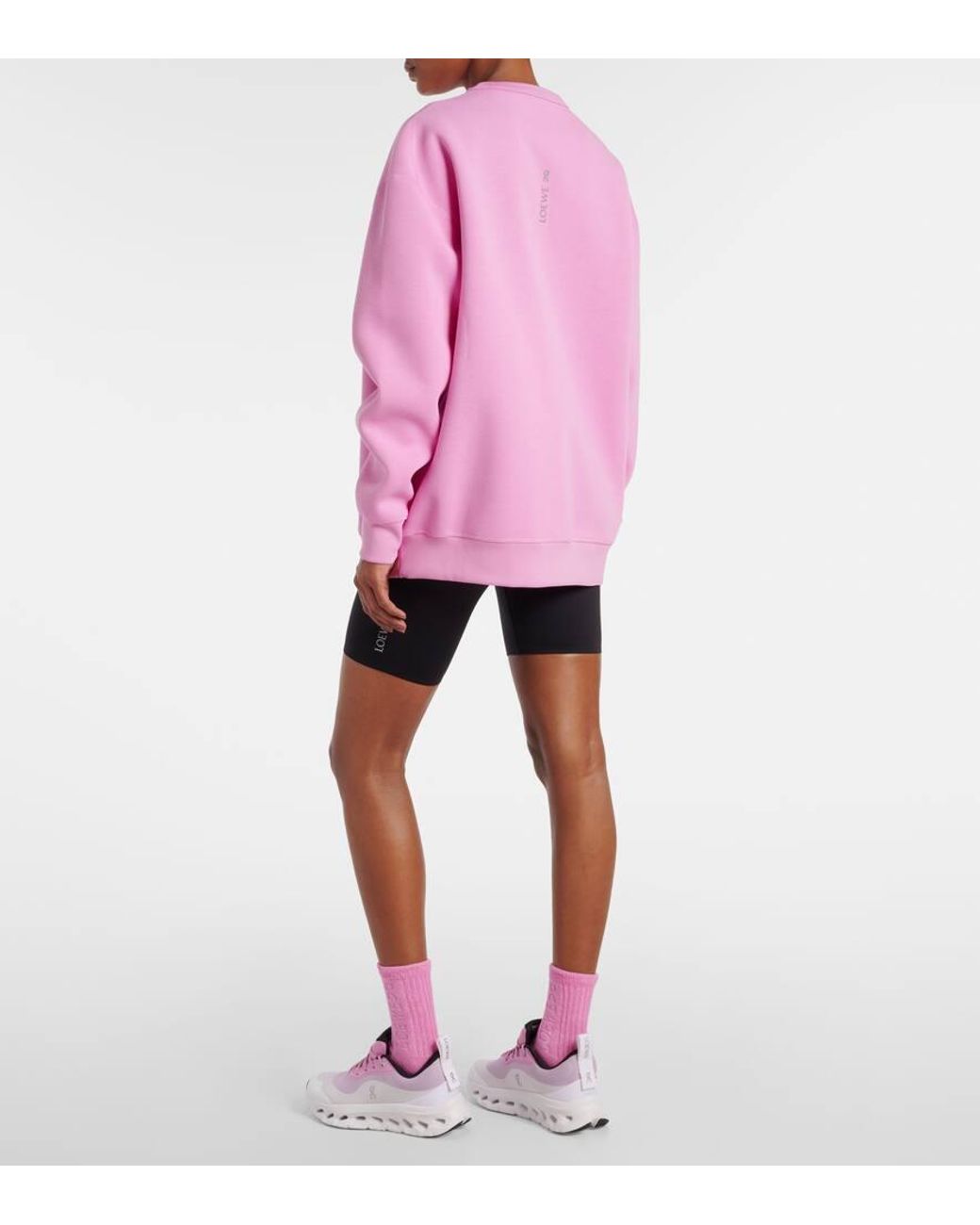 Loewe X On Logo Jersey Sweatshirt in Pink | Lyst