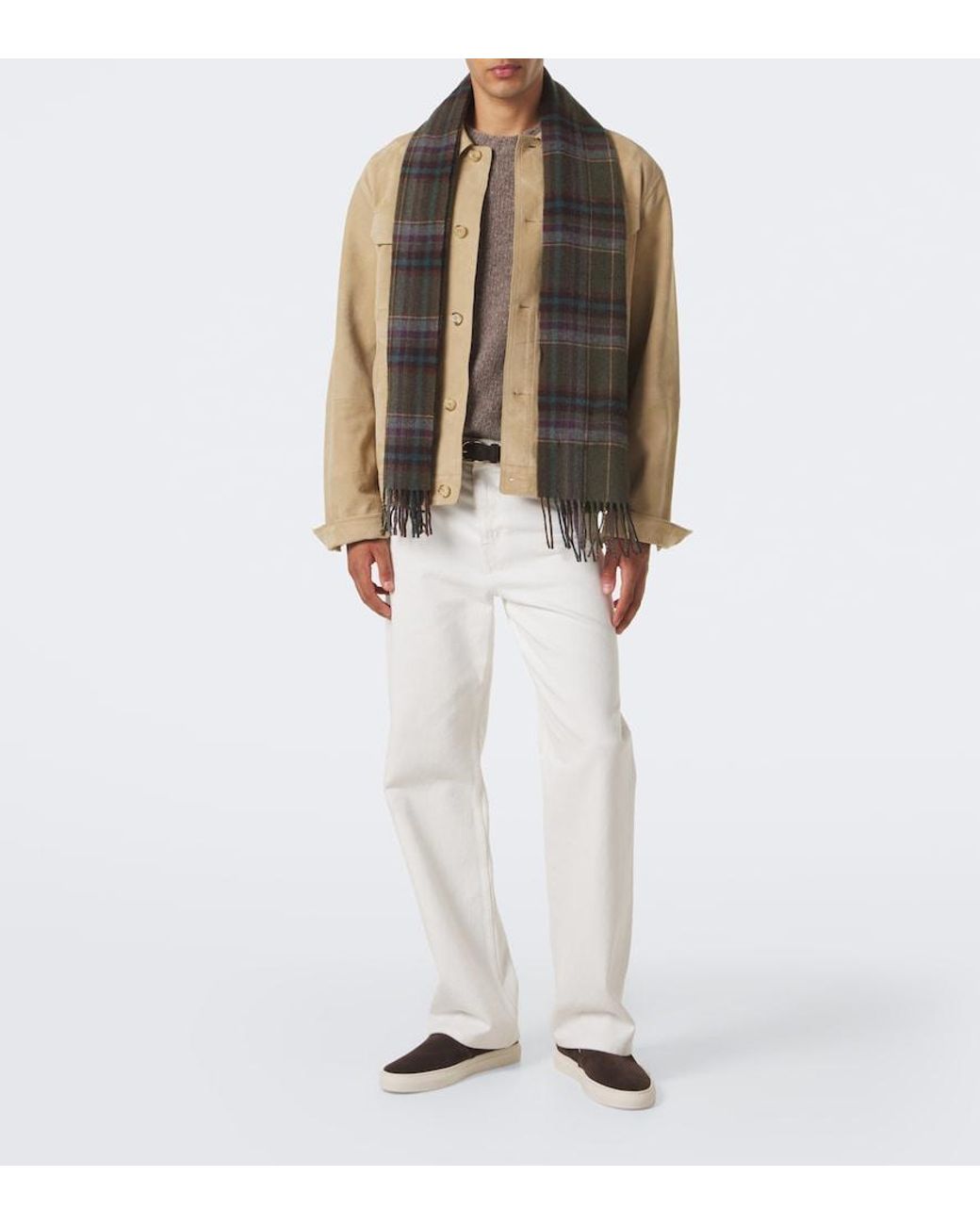 Common Projects Slipper Aus Veloursleder in Brown für Herren