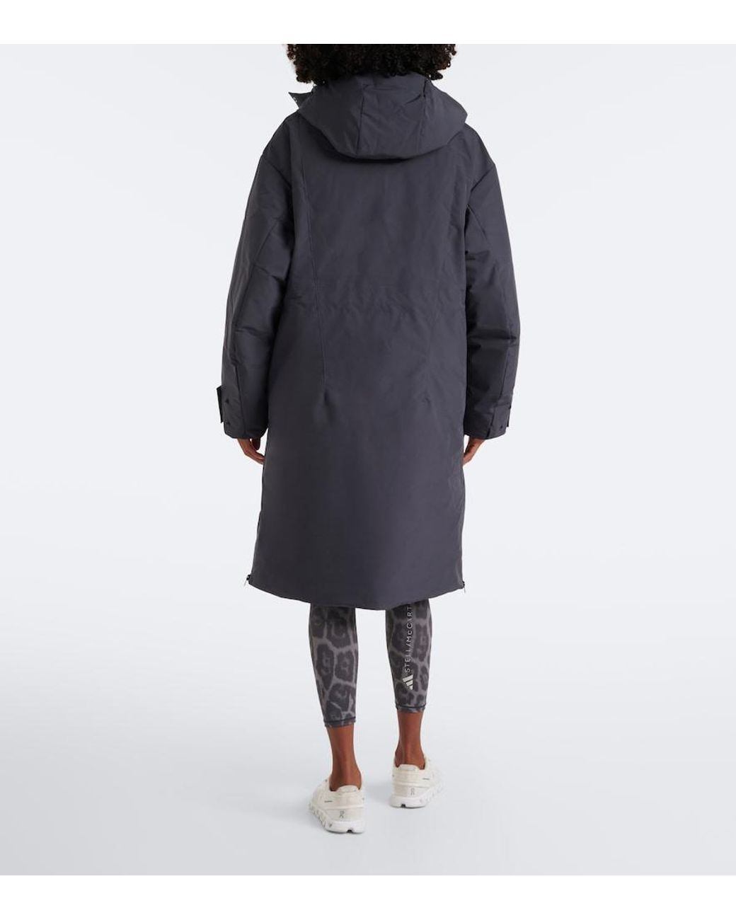 Adidas By Stella McCartney Blue Hooded Parka