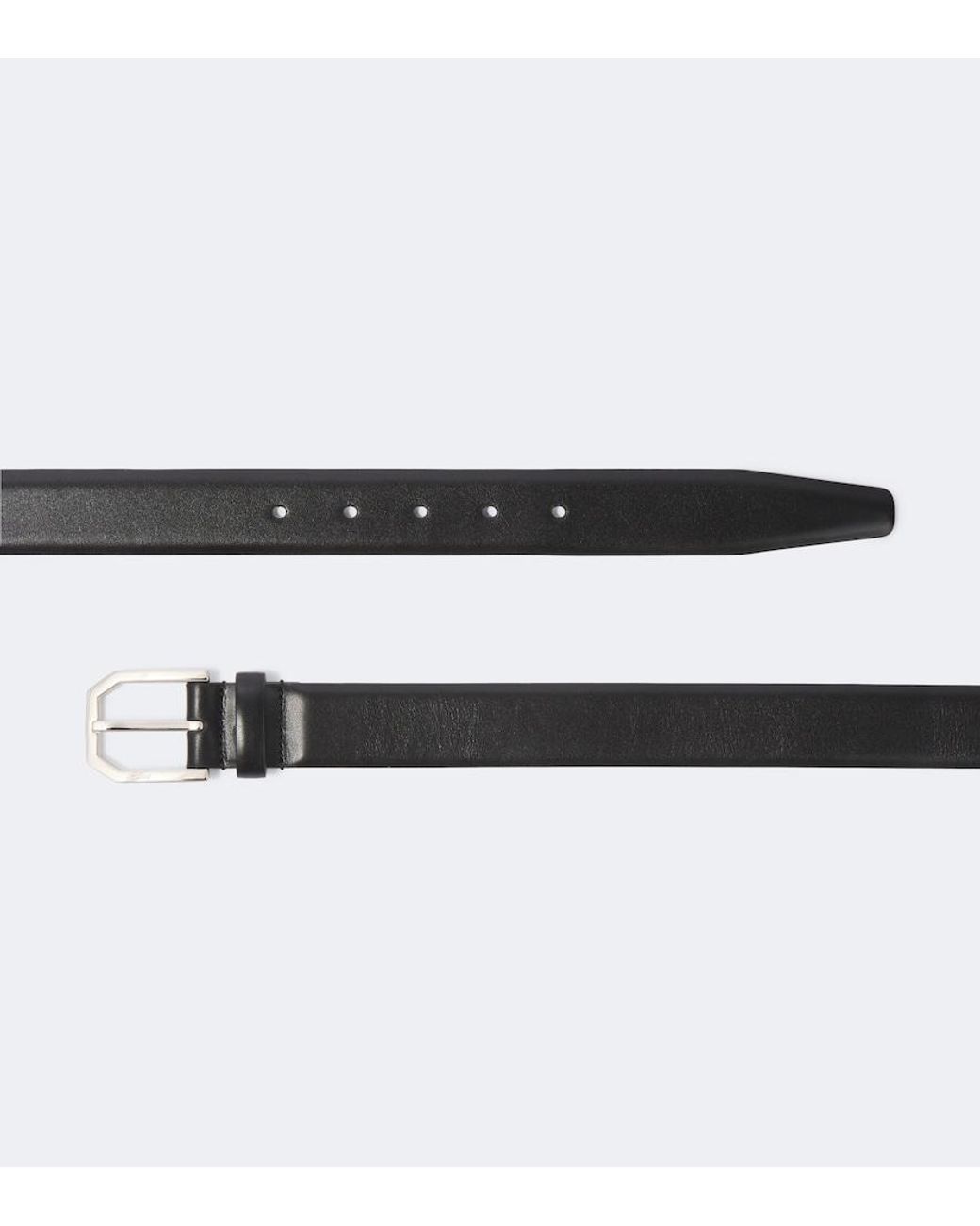 Brioni Black Leather Belt for men