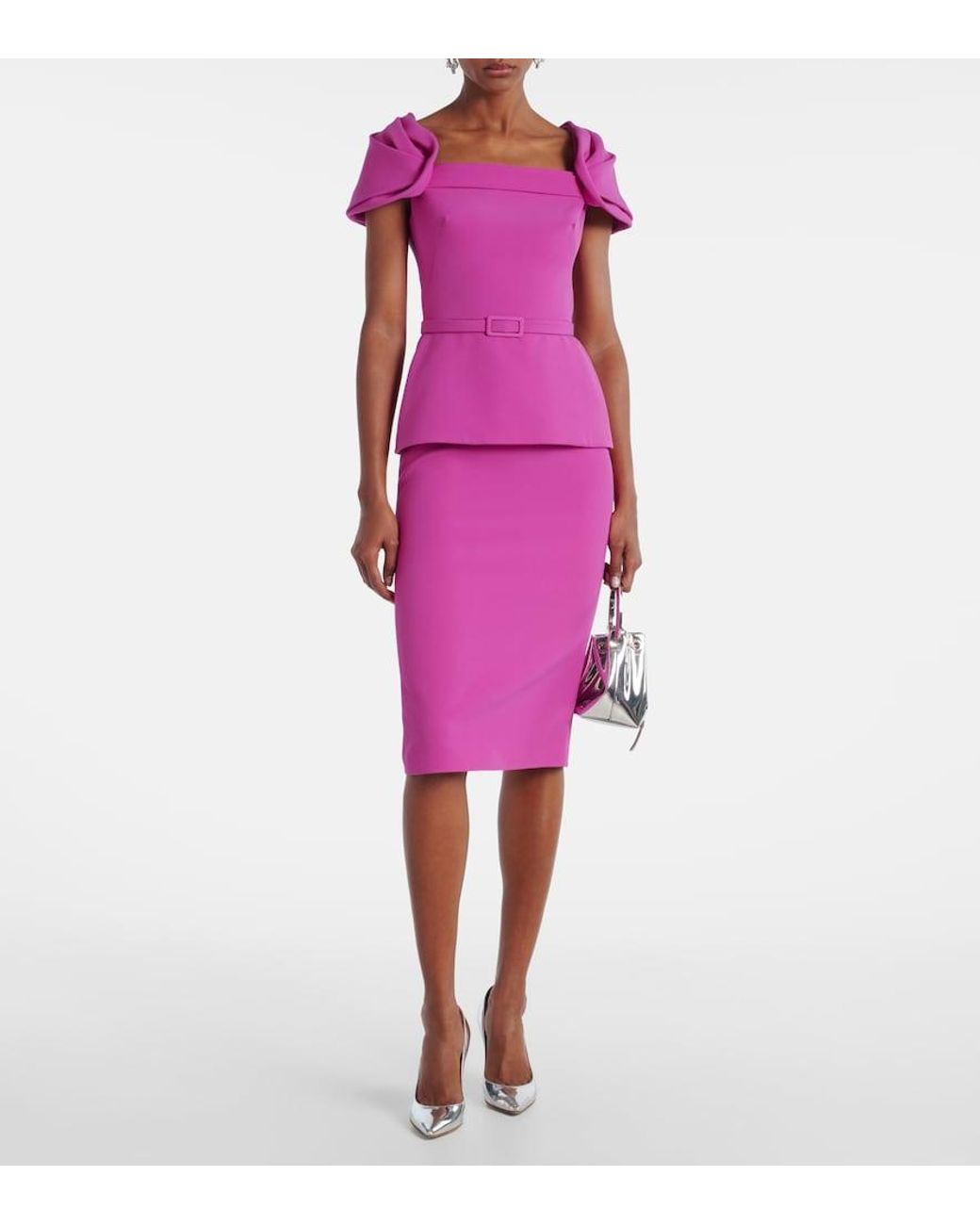 Robe Midi Safiyaa en coloris Pink