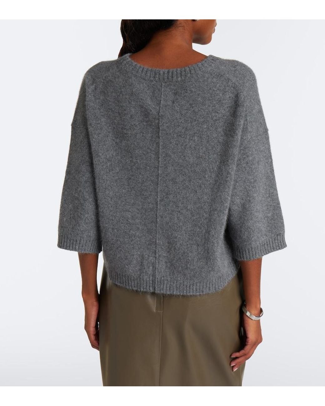 Loulou de Saison Gray Azali Wool-Blend Sweater