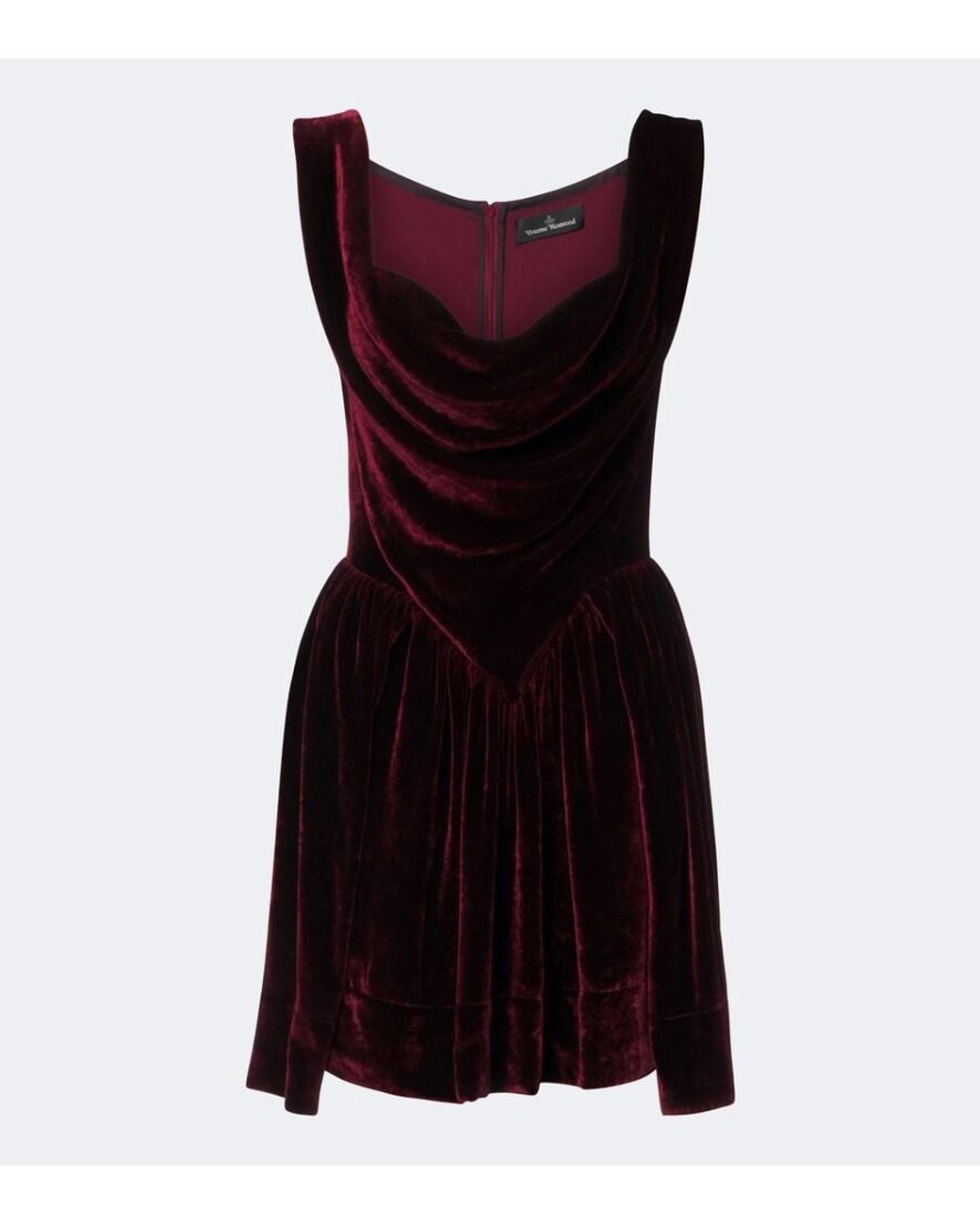 Vivienne Westwood Red Sunday Velvet Minidress