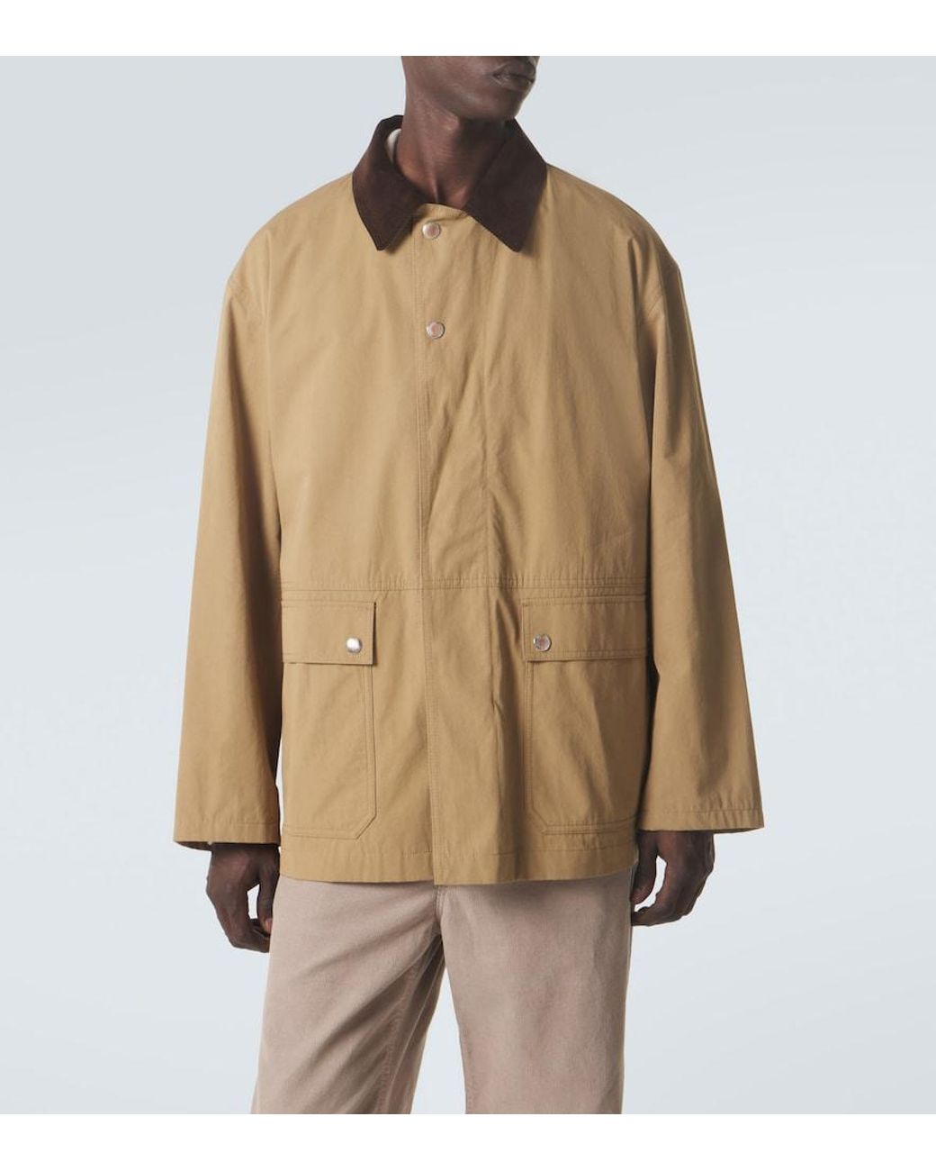 The Row Brown Frank Cotton Jacket for men