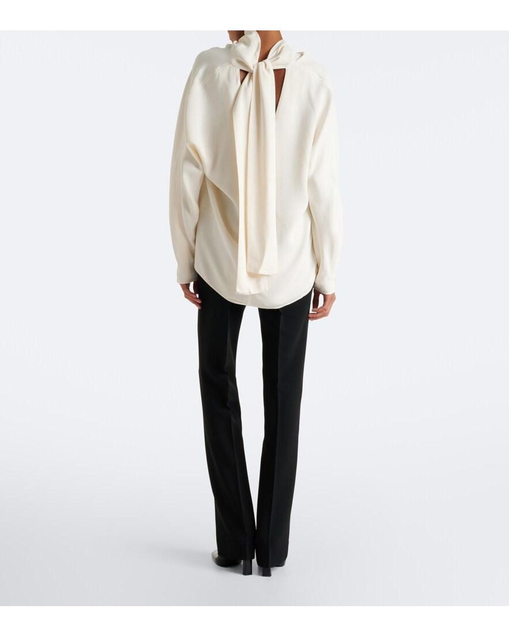 FFORME Black Lang Crepe Slim Pants