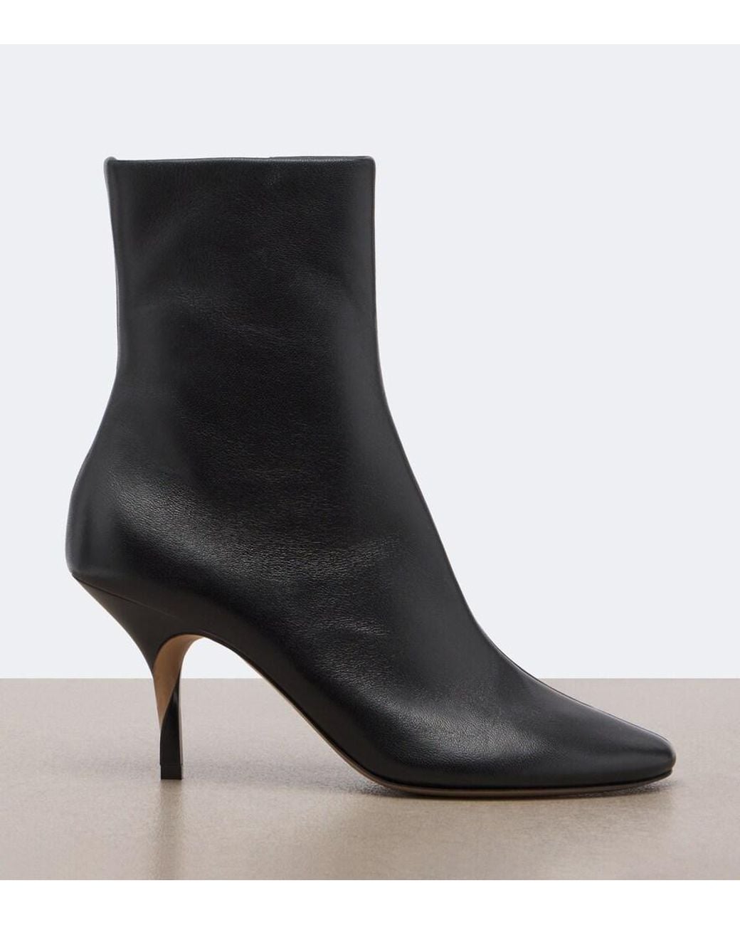 Jacquemus Black Collant Leather Ankle Boots