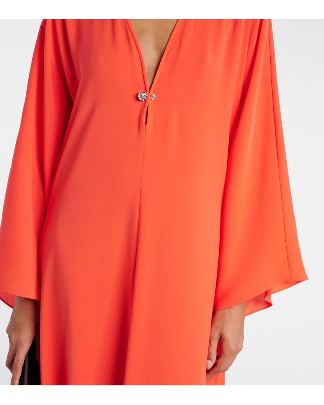 Max Mara Red Lillo Cady Maxi Dress
