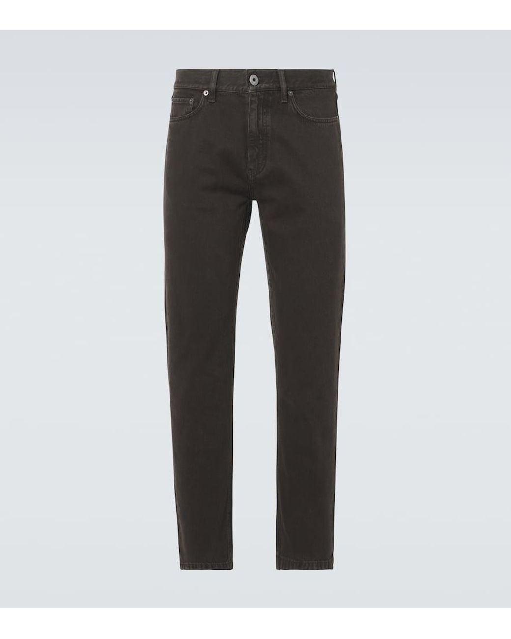 Zegna Gray Roccia Straight Jeans for men