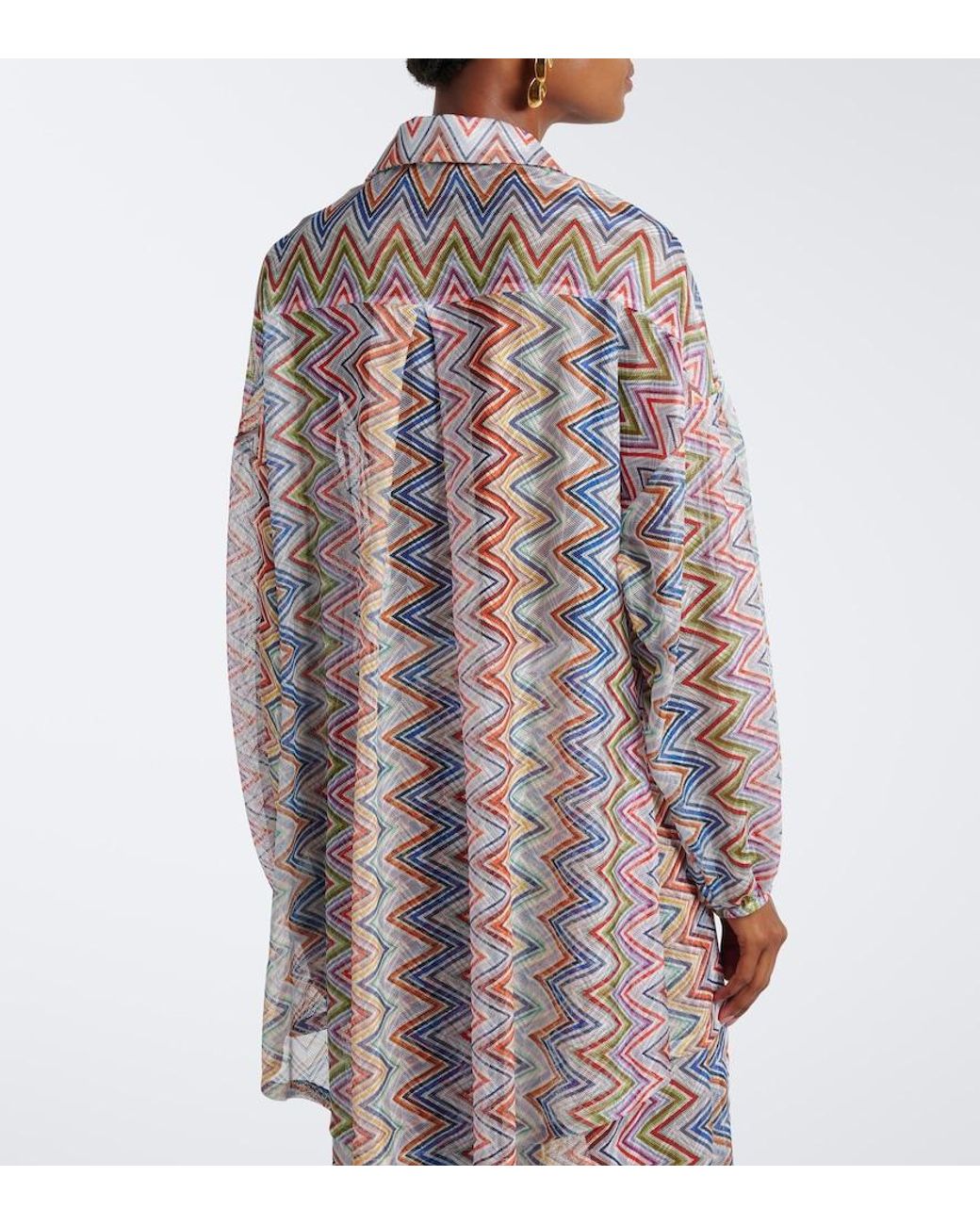 Missoni Multicolor Zigzag Oversized Shirt