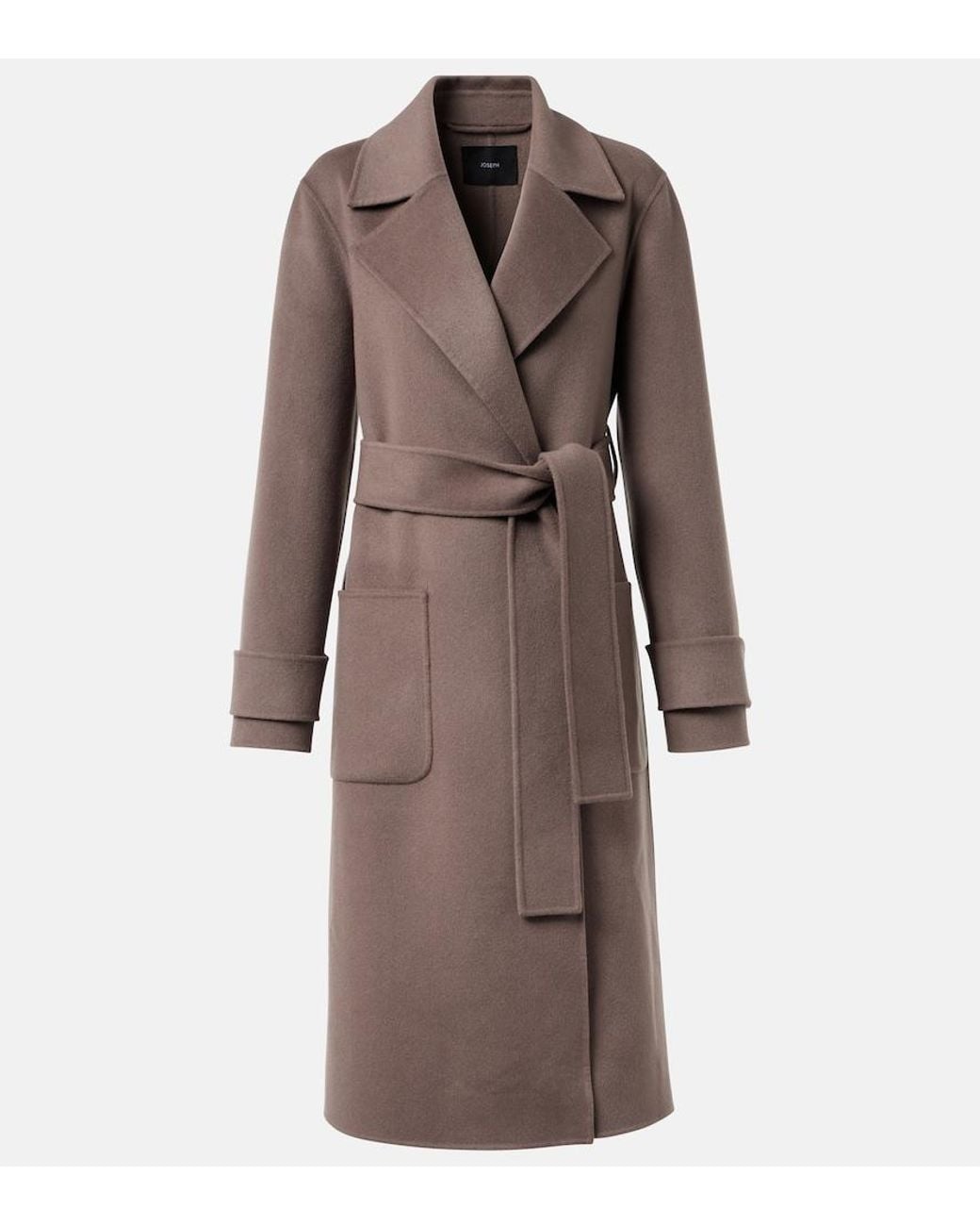 Joseph Brown Arline Wool And Cashmere Coat