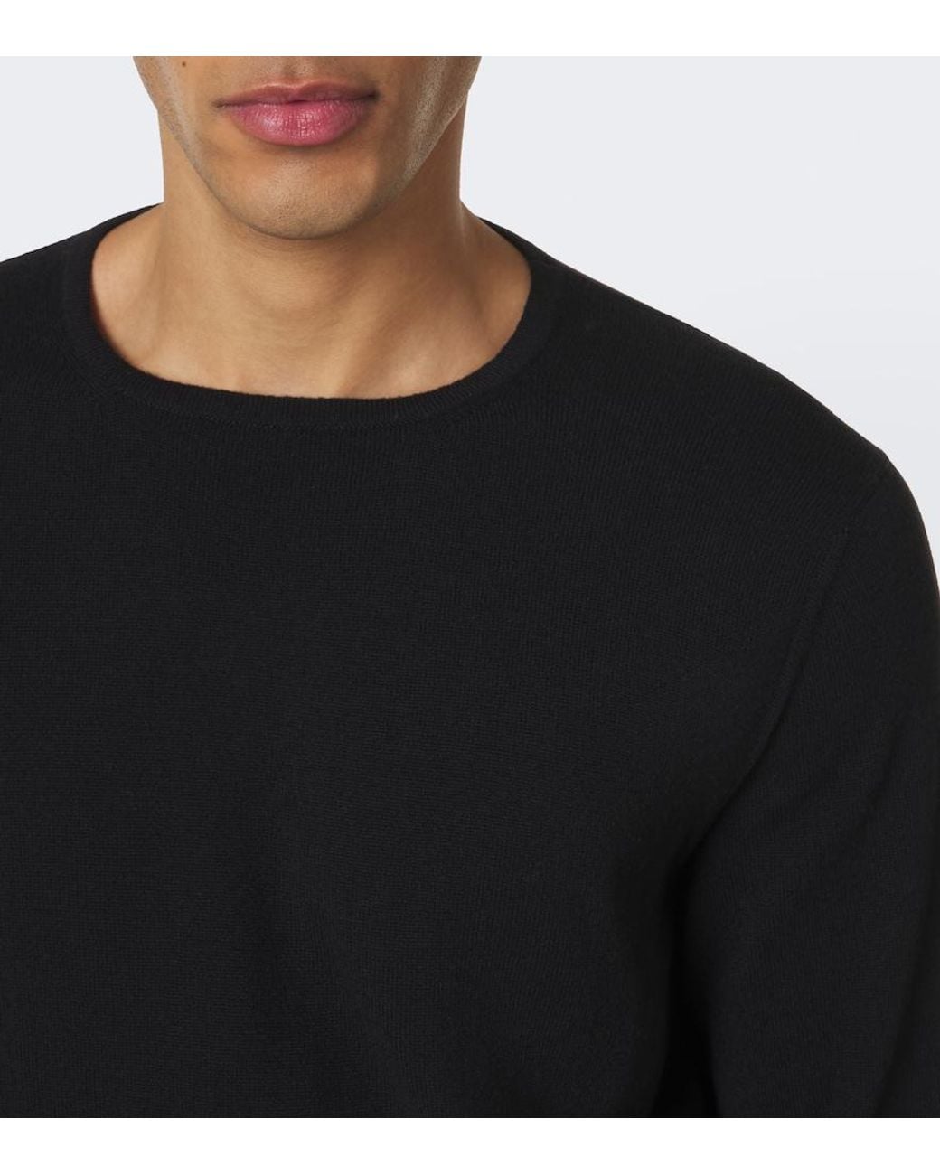 STÒFFA Black Cashmere T-Shirt for men