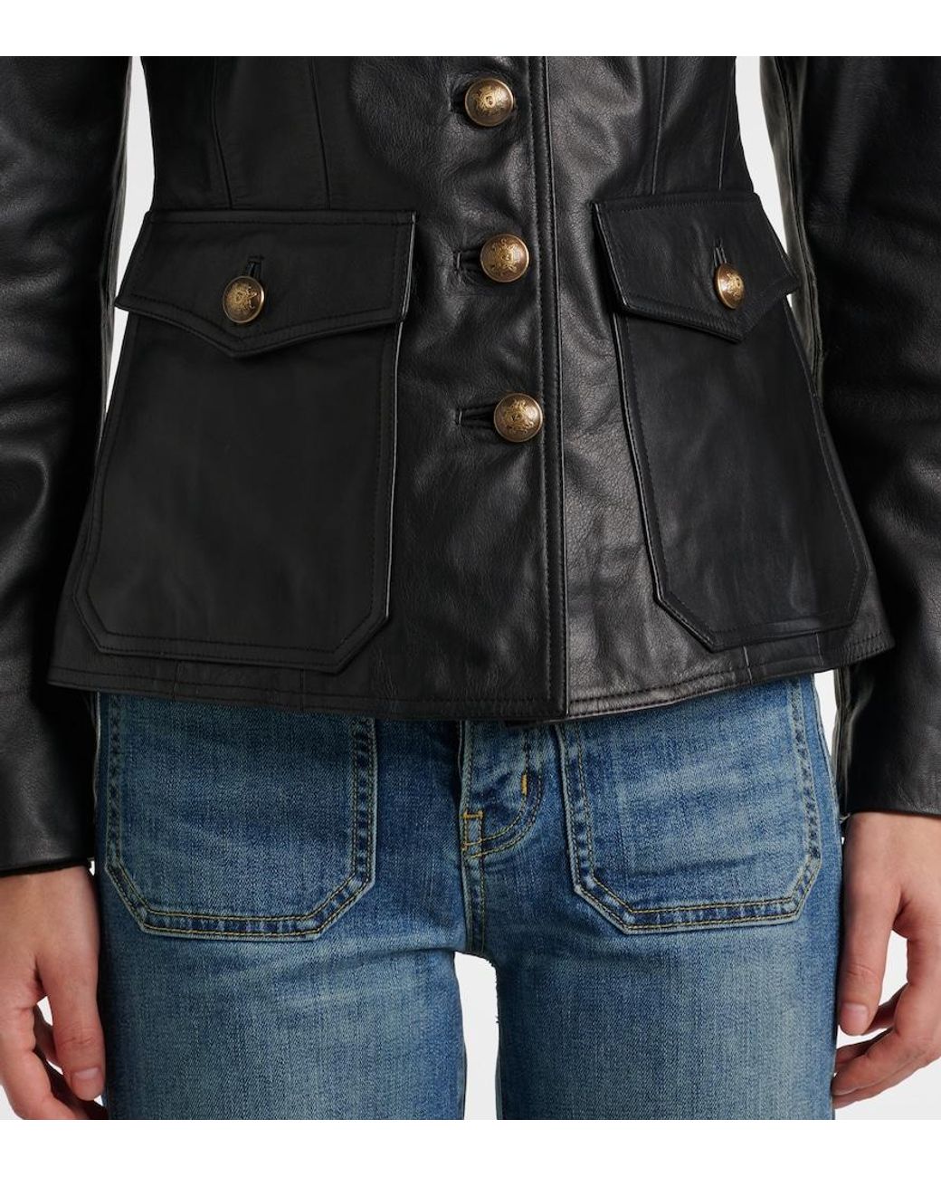 Nili Lotan Black Geraldine Leather Jacket