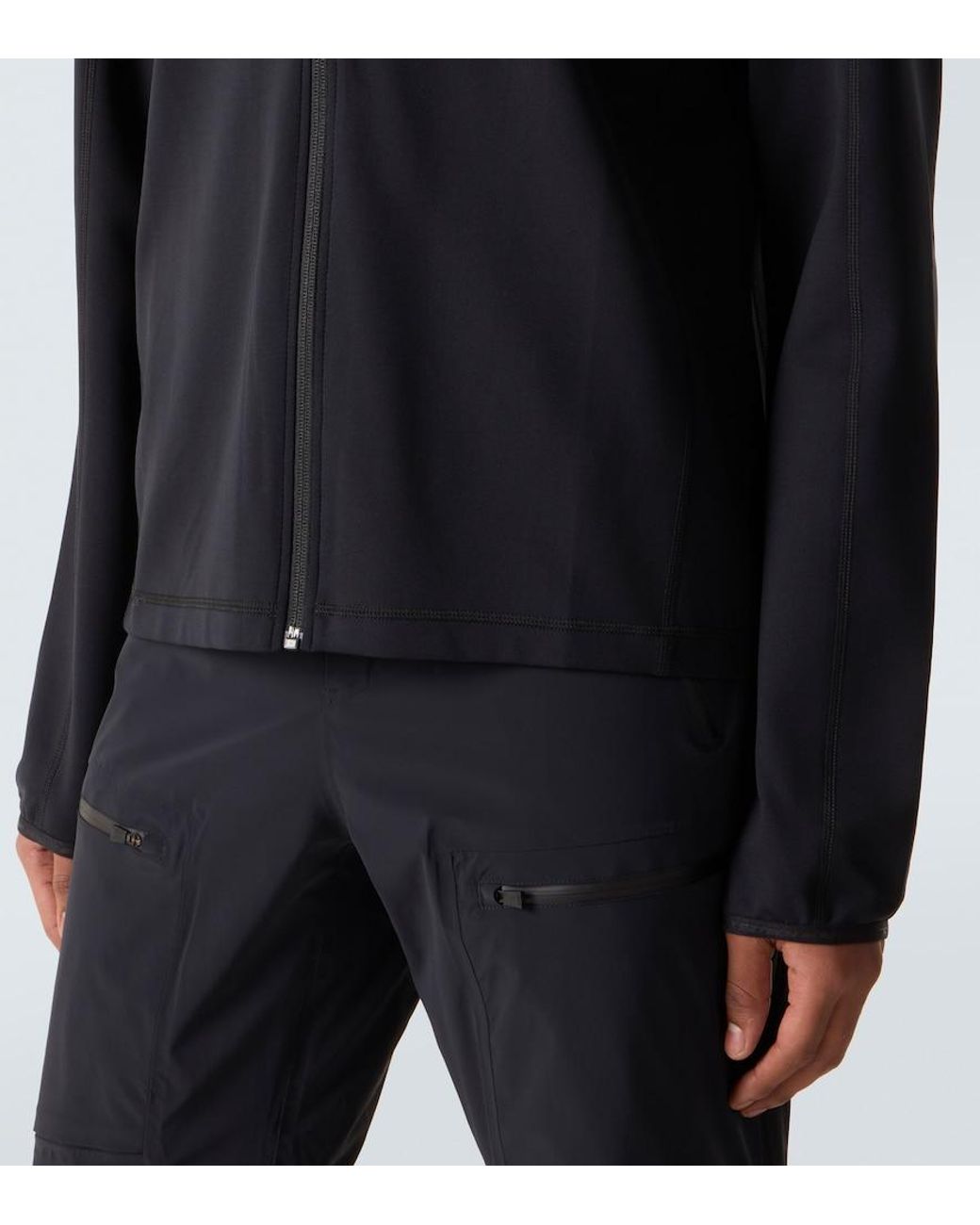Aztech Mountain Blue Aztech Fleece Zip-Up Ski Top for men