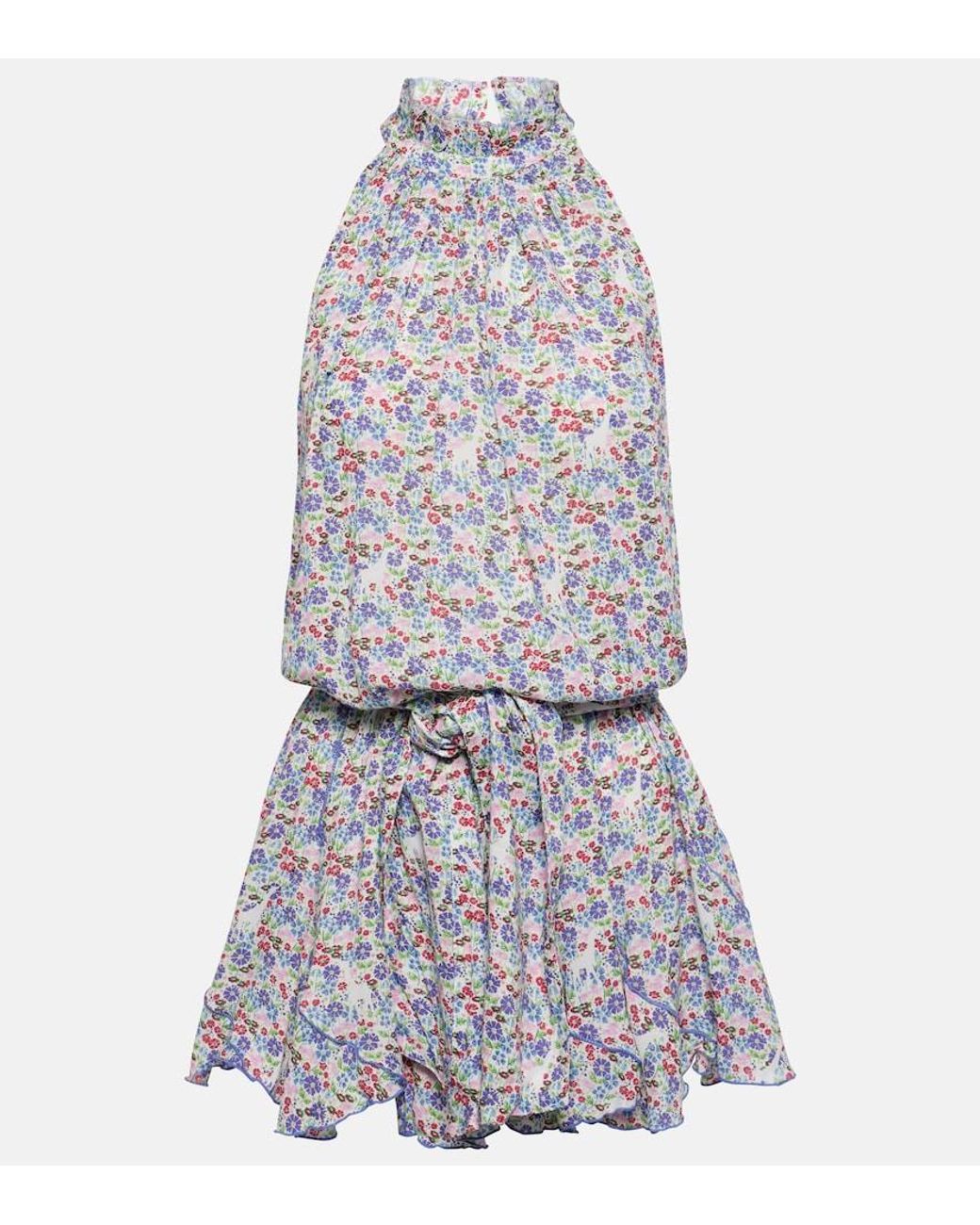 Poupette White Bianca Floral Minidress