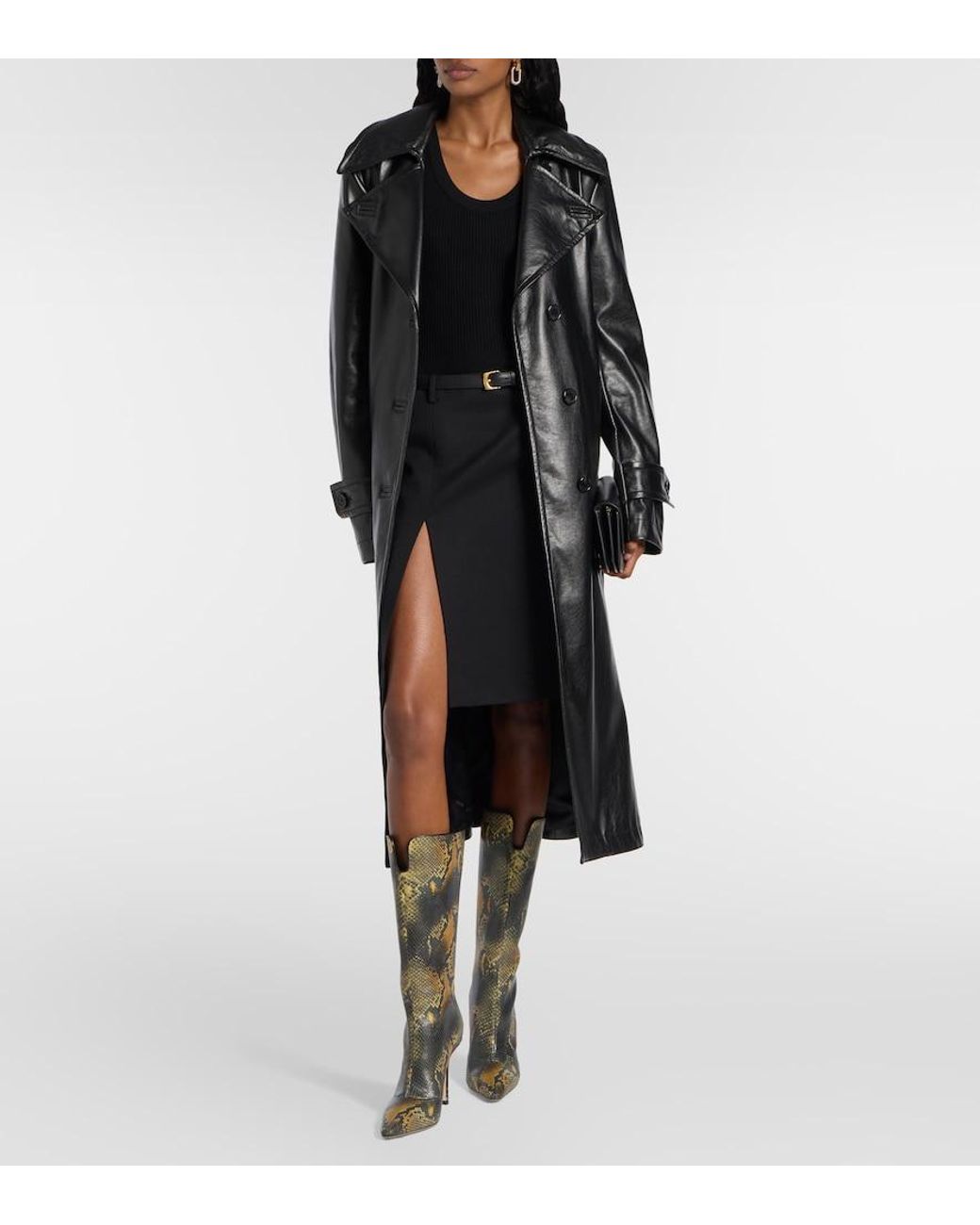 Jimmy Choo Green Archive Boot 100 Leather Knee-High Boots