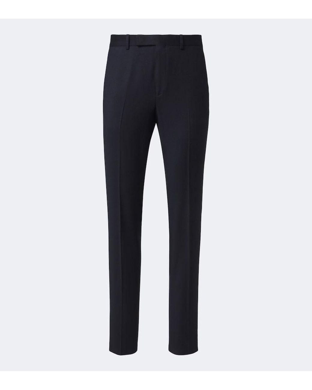 Zegna Blue Wool Slim Pants for men